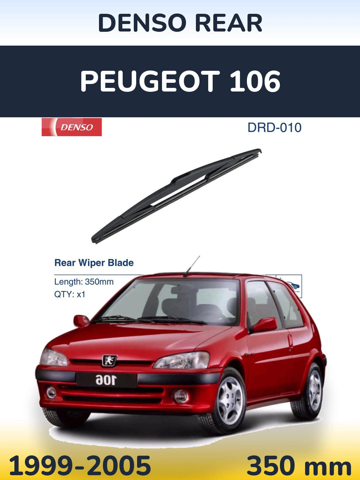 Tylna wycieraczka Denso Rear 350 mm do Peugeot 106 1999-2005