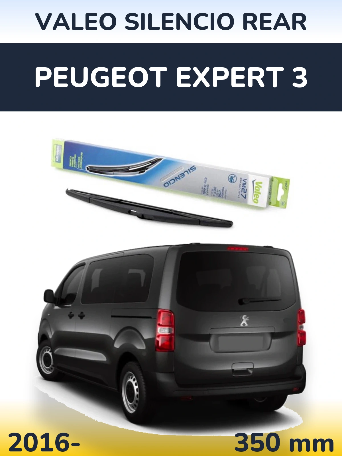 Rear wiper blade Valeo Silencio Rear 350 мм for Peugeot Expert 3 2016-2026