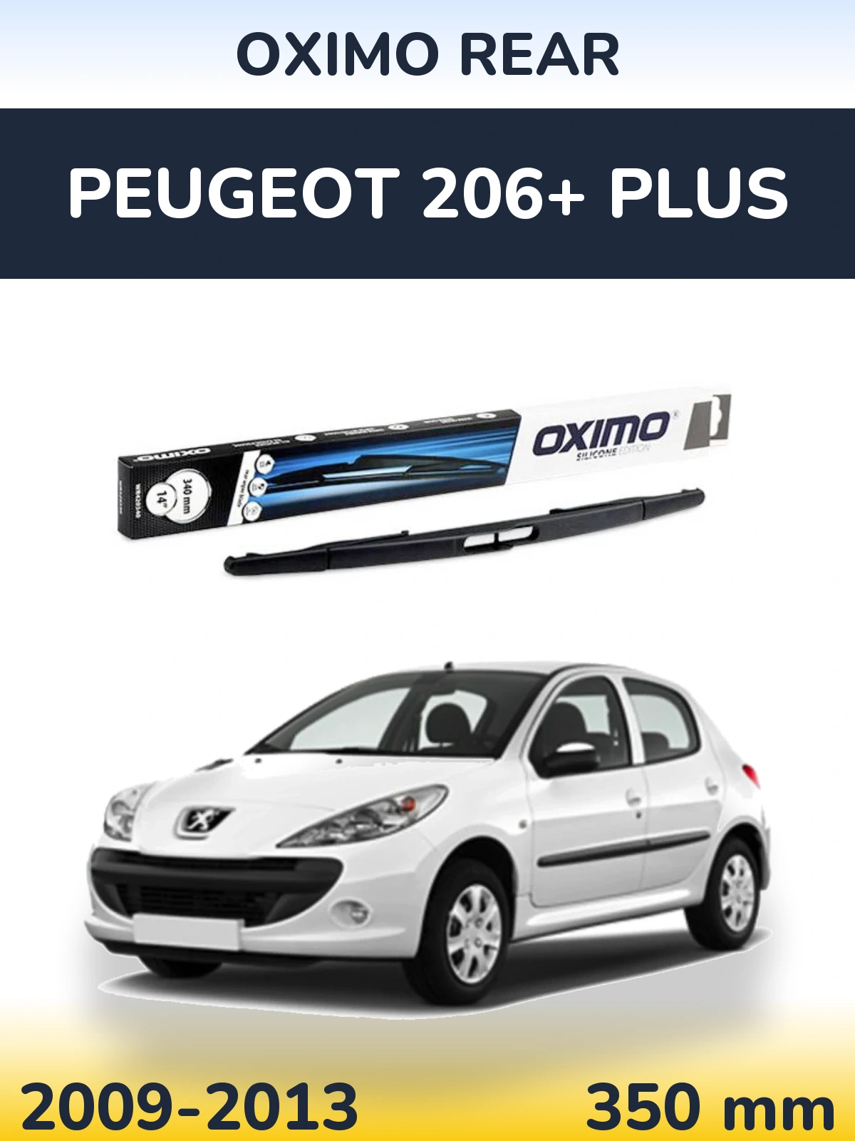 Rear wiper blade Oximo Rear 350 mm for Peugeot 206+ Plus 2009-2013