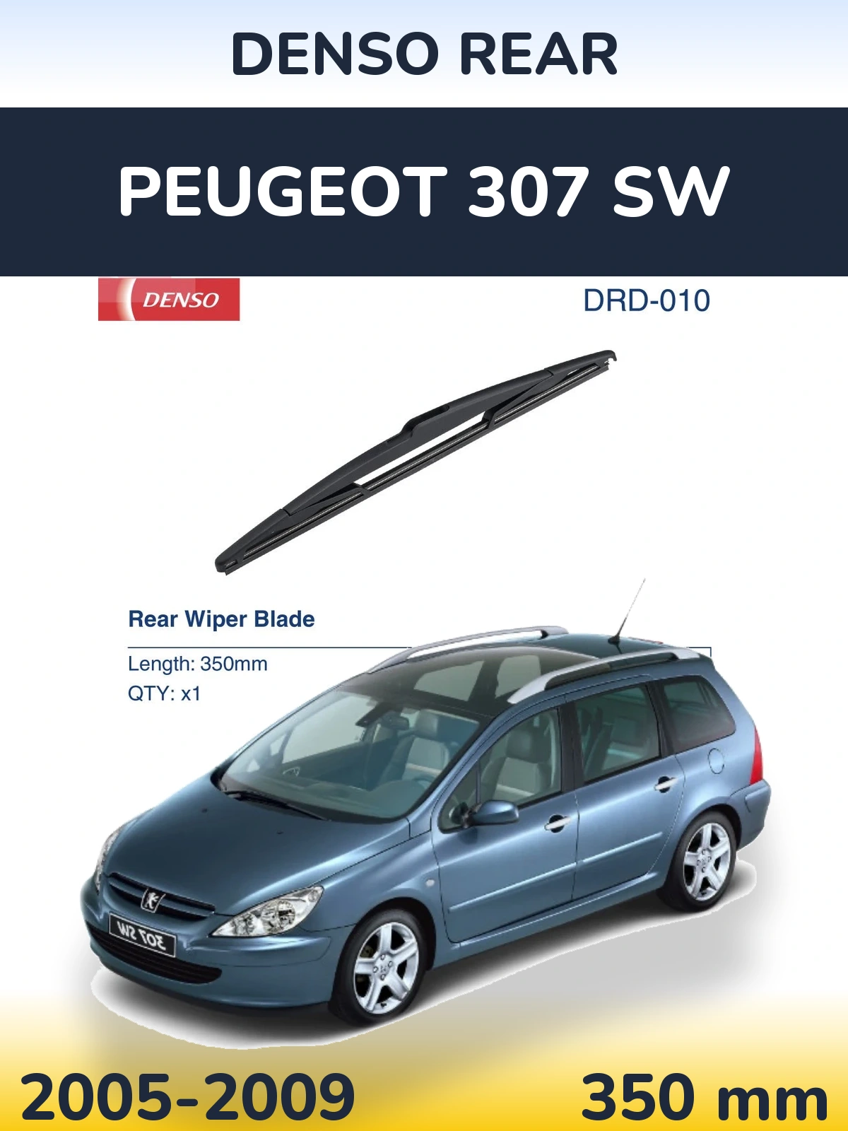 Tylna wycieraczka Denso Rear 350 mm do Peugeot 307 SW 2005-2009