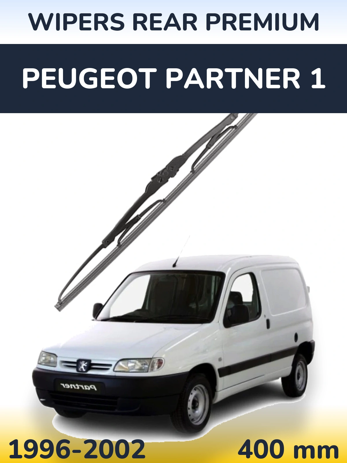 Tylna wycieraczka WIPERS REAR PREMIUM 400 mm do Peugeot Partner 1 1996-2002