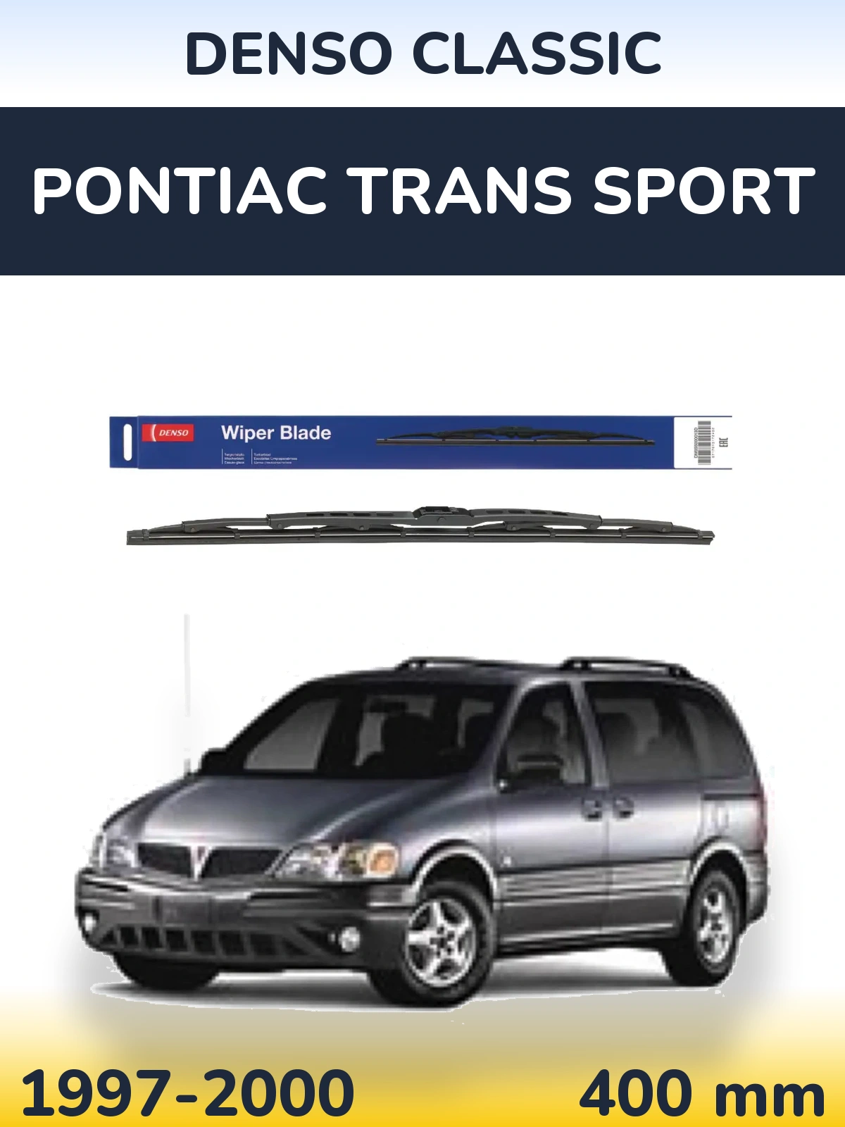 Rear wiper blade Denso Classic 400 мм for Pontiac Trans Sport 1997-2000