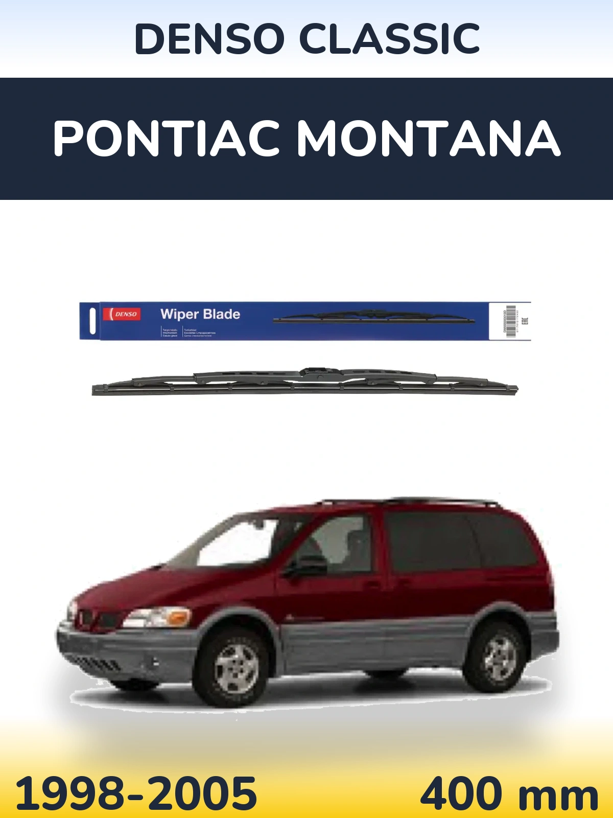 Задня щітка Denso Classic 400 мм для Pontiac Montana 1998-2005
