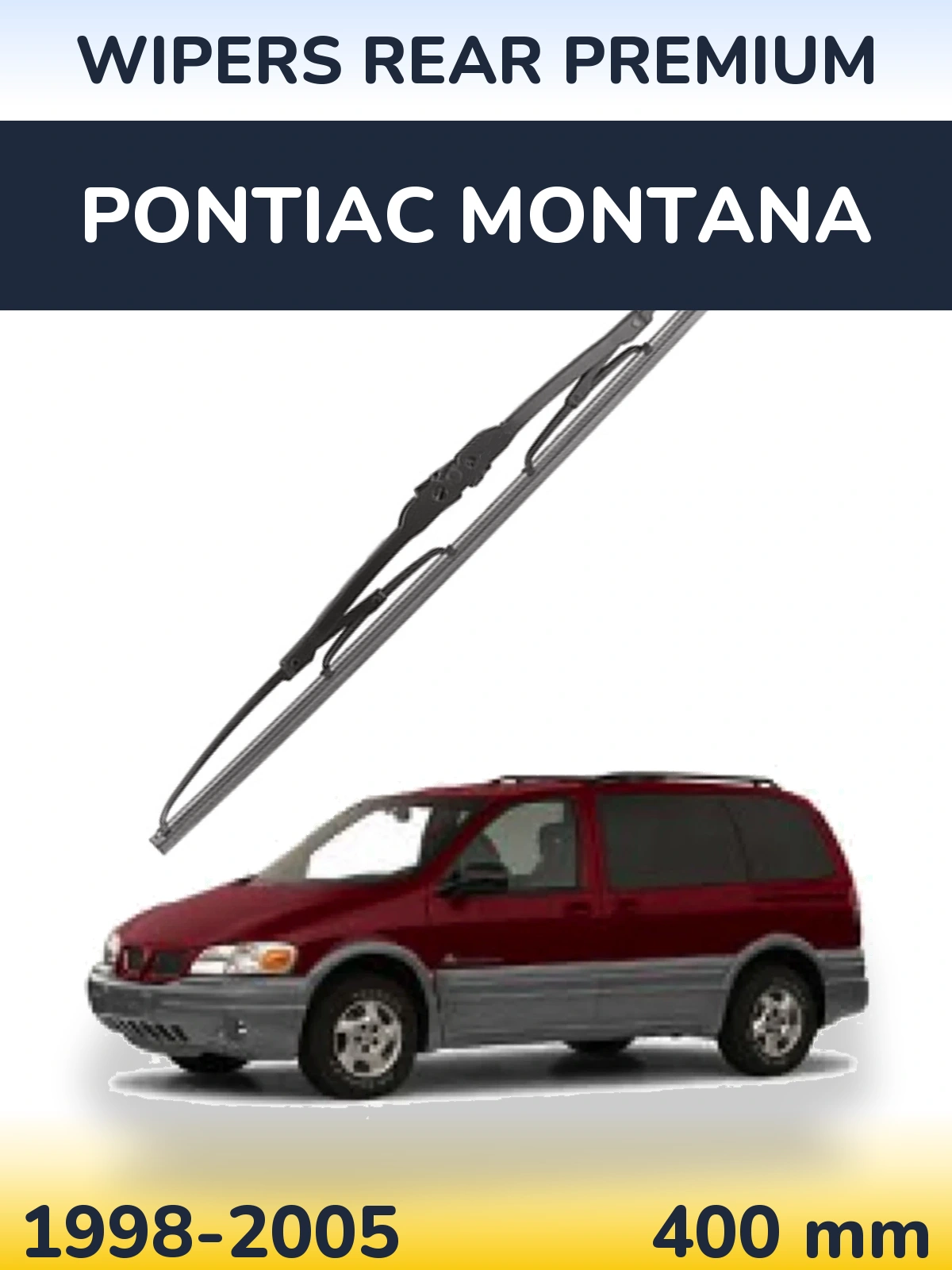 Задний дворник WIPERS REAR PREMIUM 400 мм для Pontiac Montana 1998-2005