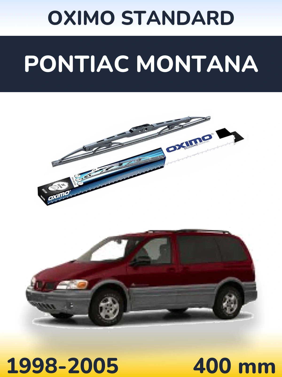 Rear wiper blade Oximo Standard 400 мм for Pontiac Montana 1998-2005