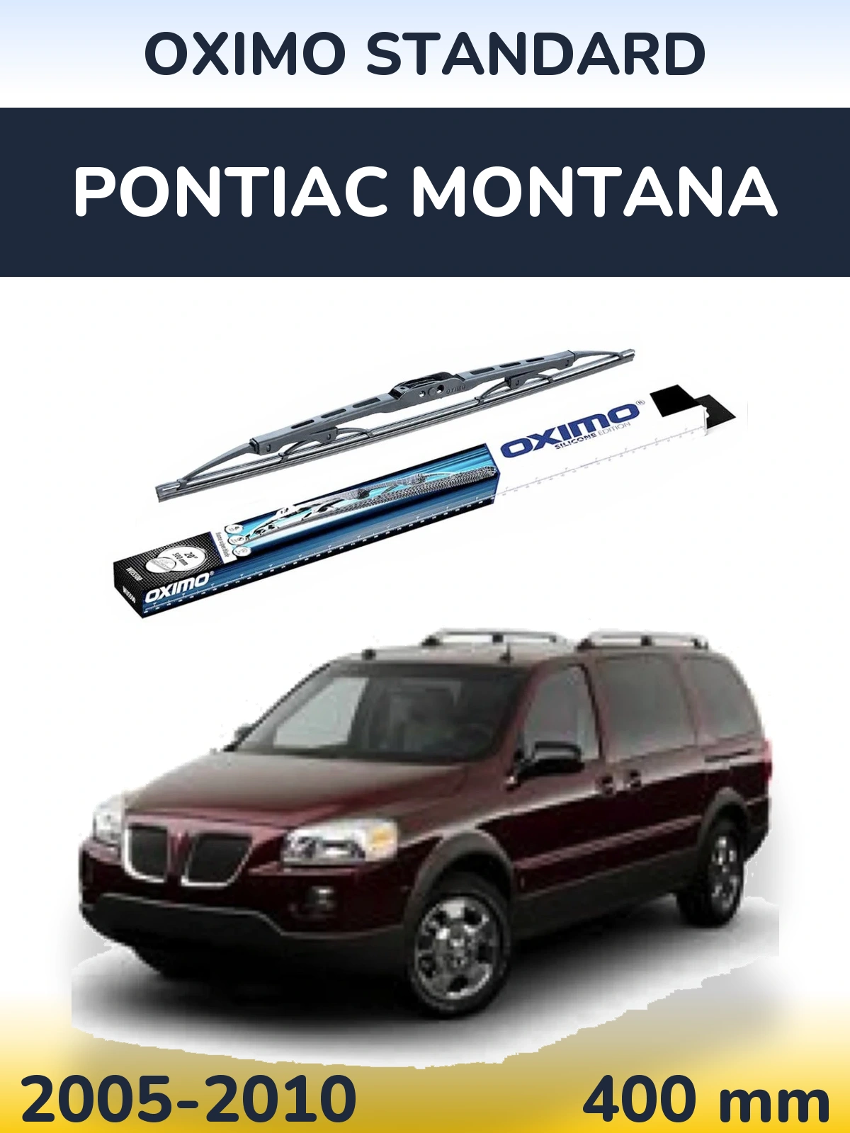 Rear wiper blade Oximo Standard 400 мм for Pontiac Montana 2005-2010