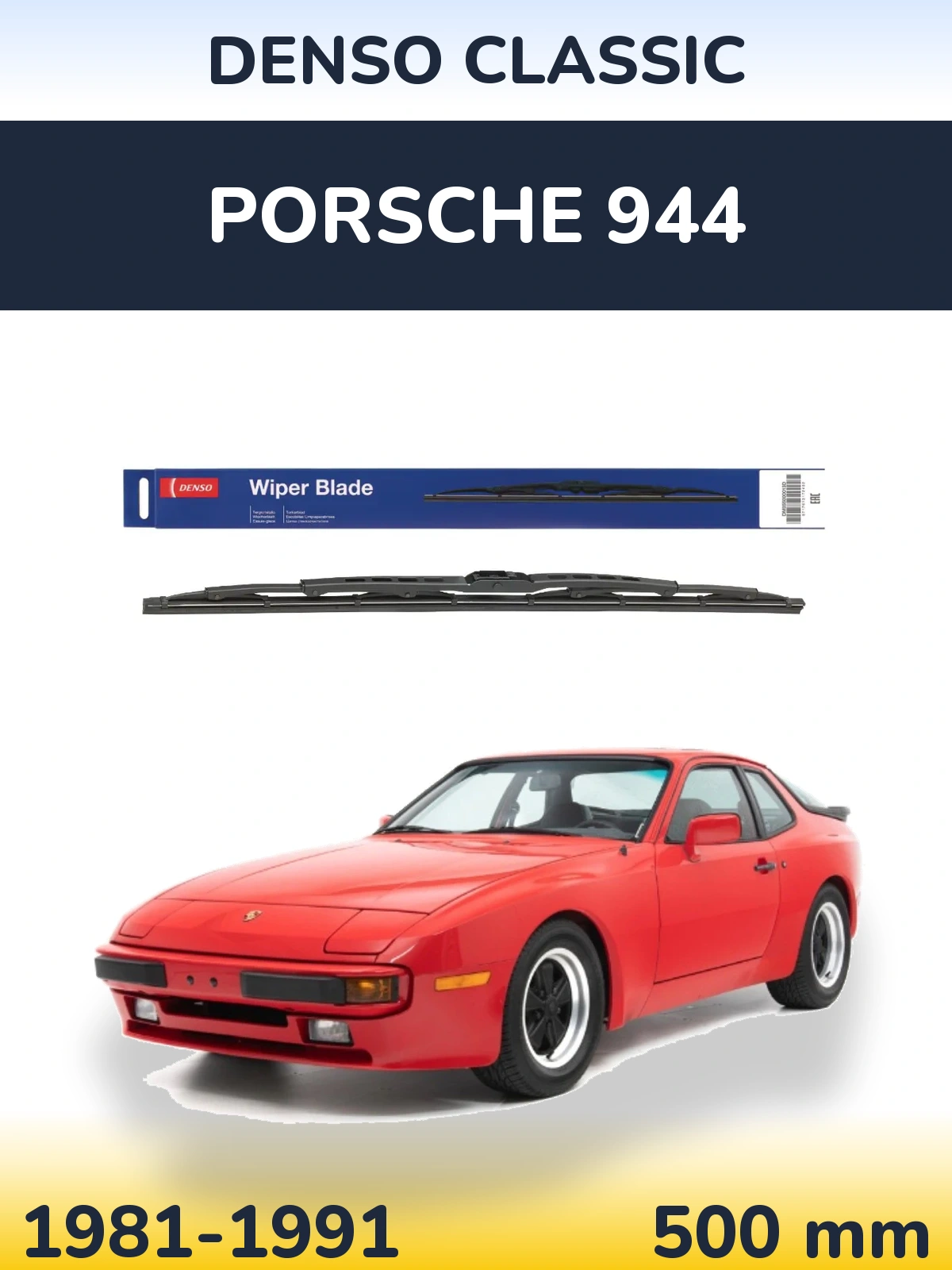 Tylna wycieraczka Denso Classic 500 mm do Porsche 944 1981-1991