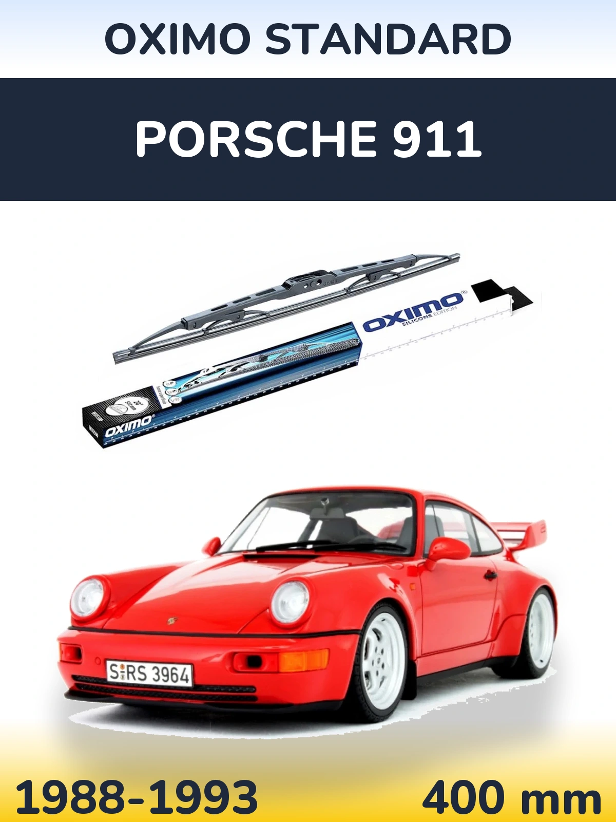 Задний дворник Oximo Standard 400 мм для Porsche 911 1988-1993