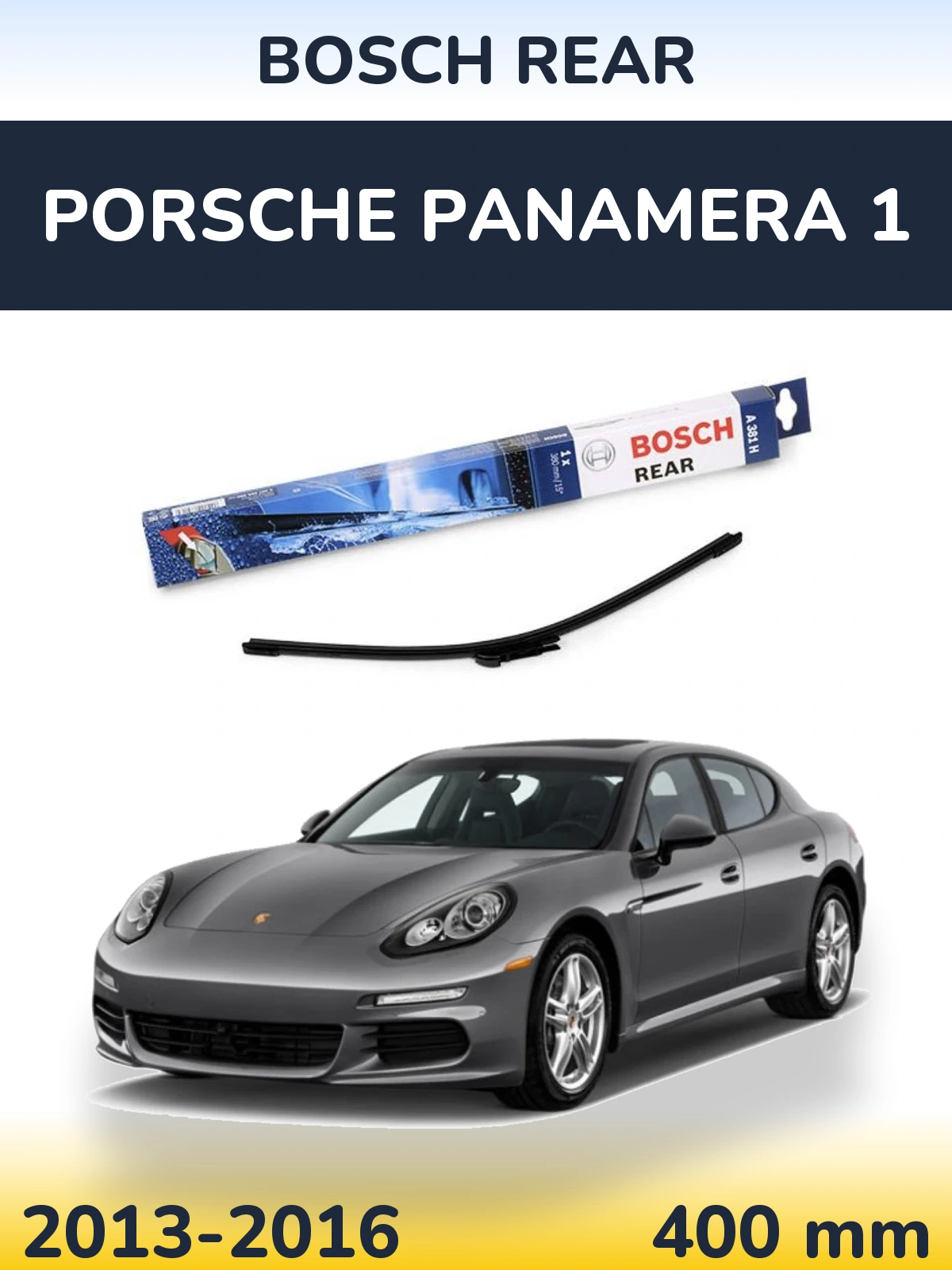 Rear wiper blade BOSCH Rear 380 мм for Porsche Panamera 1 2013-2016