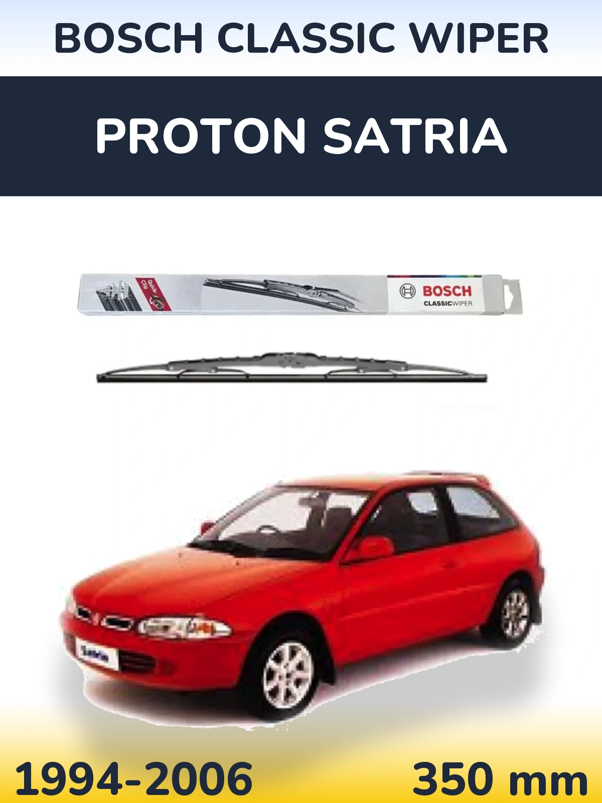 Tylna wycieraczka BOSCH Classic Wiper 340 mm do Proton Satria 1994-2006