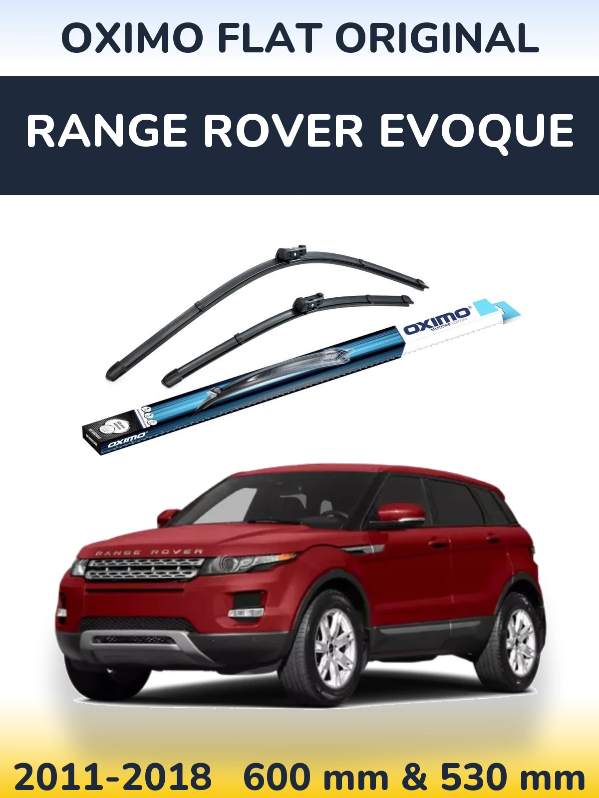 Komplet przednich wycieraczek Oximo Flat Original 600 & 500 mm do Range Rover Evoque 2011-2018