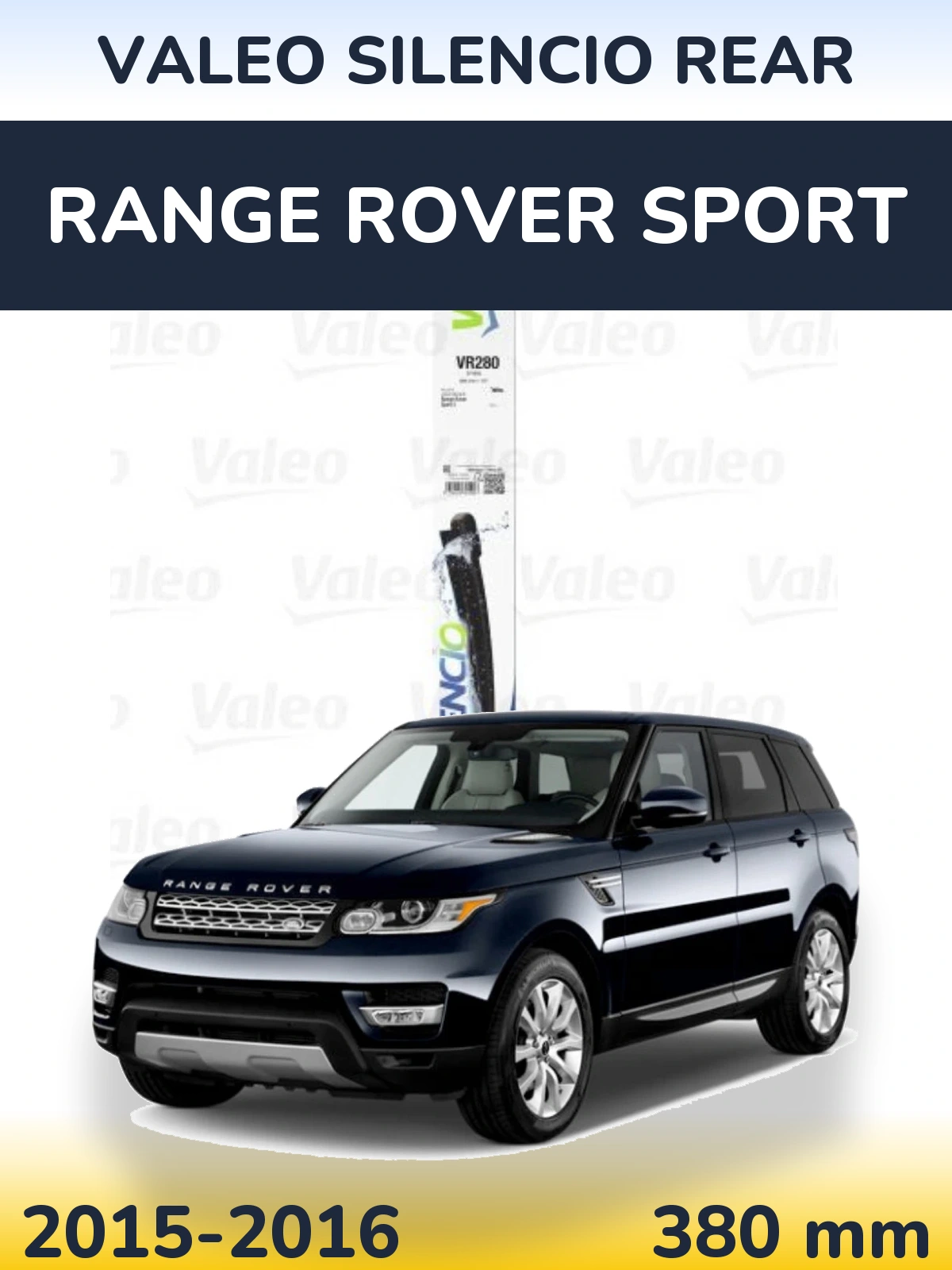 Tylna wycieraczka Valeo Silencio Rear 380 mm do Range Rover Sport 2015-2016