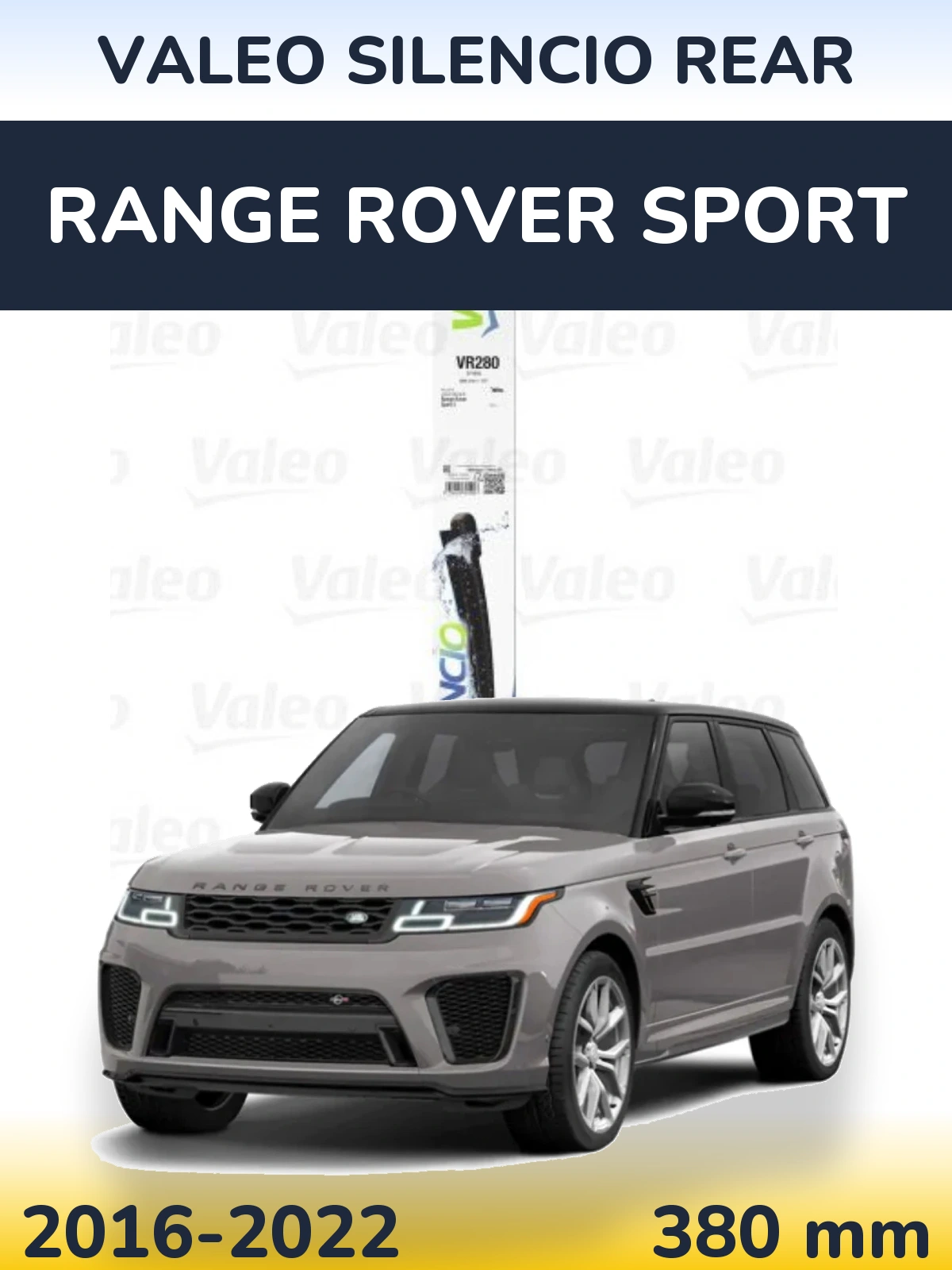 Rear wiper blade Valeo Silencio Rear 380 мм for Range Rover Sport 2016-2022