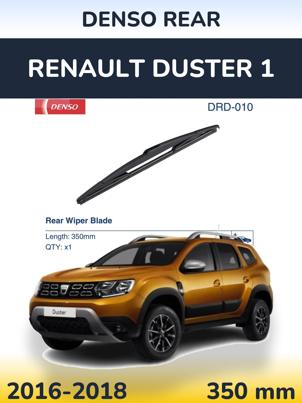 Tylna wycieraczka Denso Rear 350 mm do Renault Duster 1 2016-2018