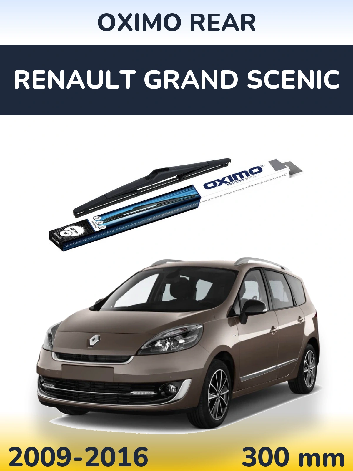 Rear wiper blade Oximo Rear 300 mm for Renault Grand Scenic 2009-2016
