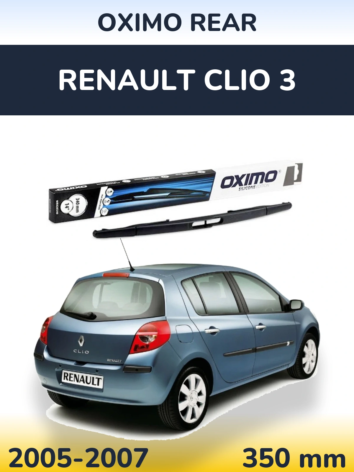 Tylna wycieraczka Oximo Rear 350 mm do Renault Clio 3 2005-2007