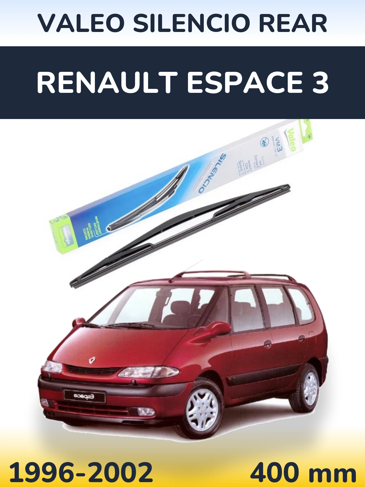 Tylna wycieraczka Valeo Silencio Rear 400 mm do Renault Espace 3 1996-2002
