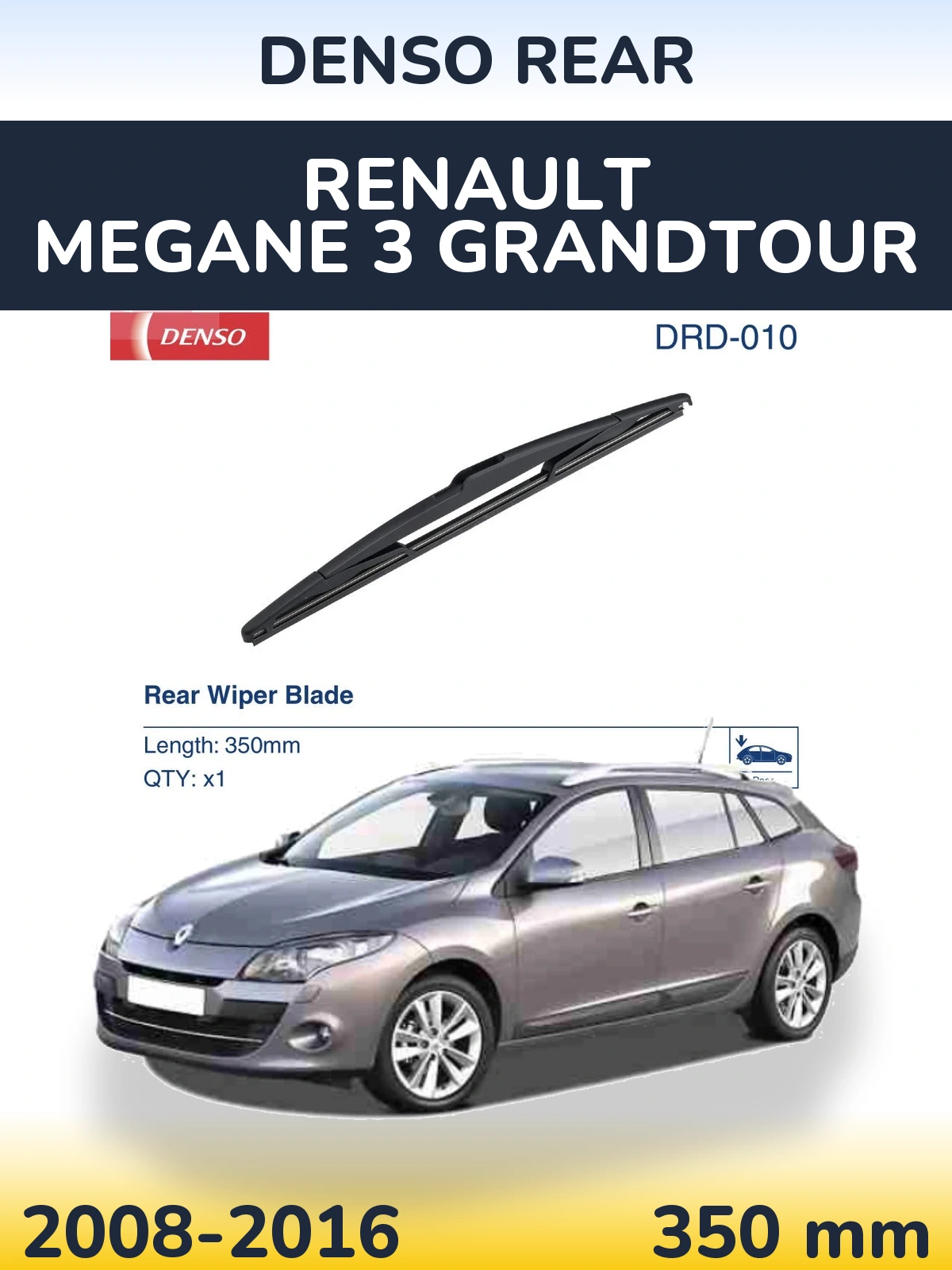 Tylna wycieraczka Denso Rear 350 mm do Renault Megane 3 Grandtour 2008-2016