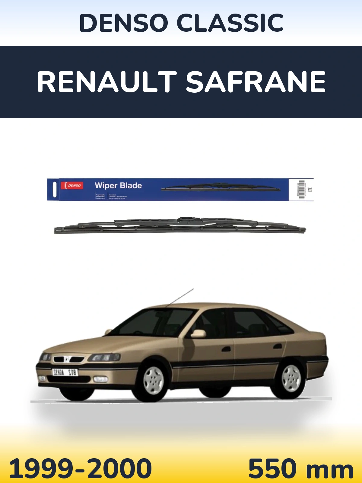 Tylna wycieraczka Denso Classic 550 mm do Renault Safrane 1999-2000