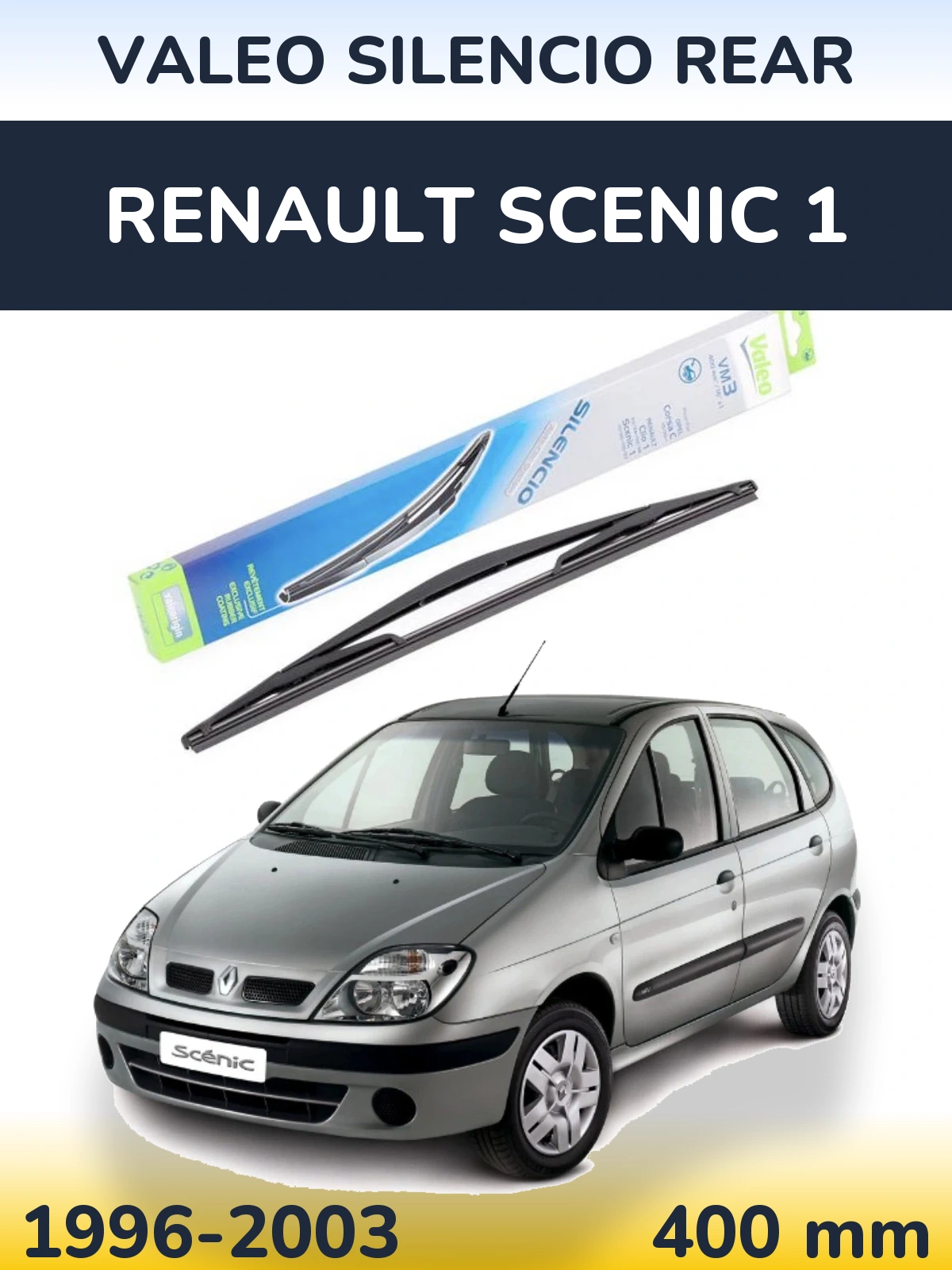 Задний дворник Valeo Silencio Rear 400 мм для Renault Scenic 1 1996-2003