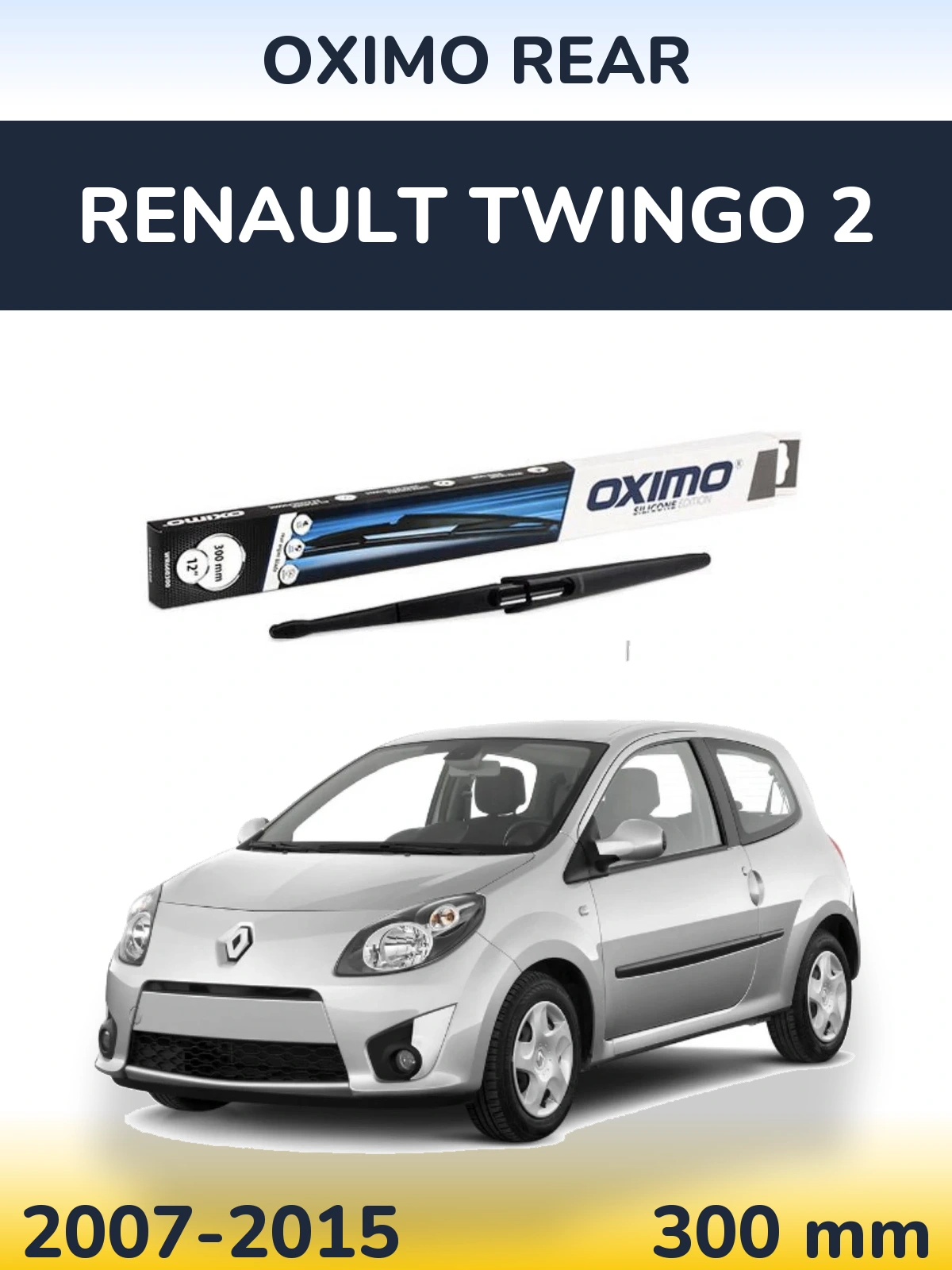 Rear wiper blade Oximo Rear 300 mm for Renault Twingo 2 2007-2015