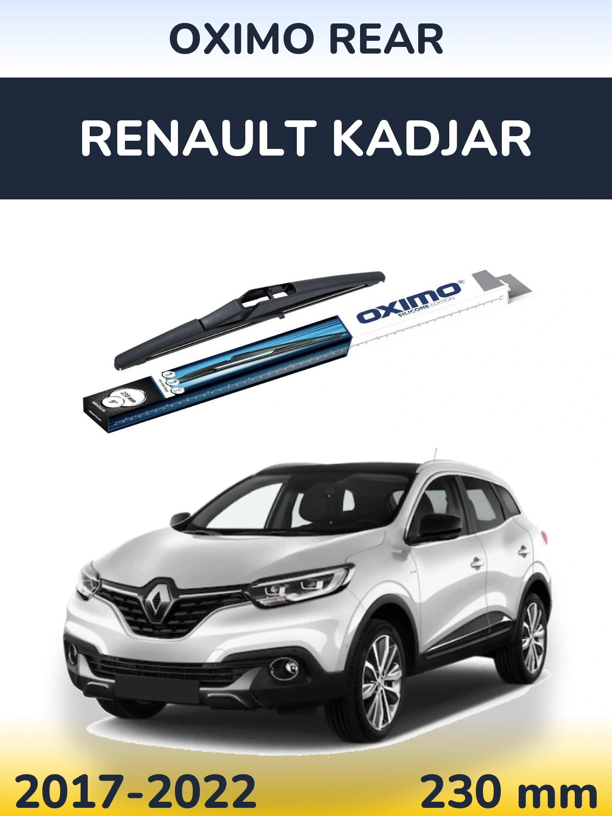Rear wiper blade Oximo Rear 230 мм for Renault Kadjar 2017-2022