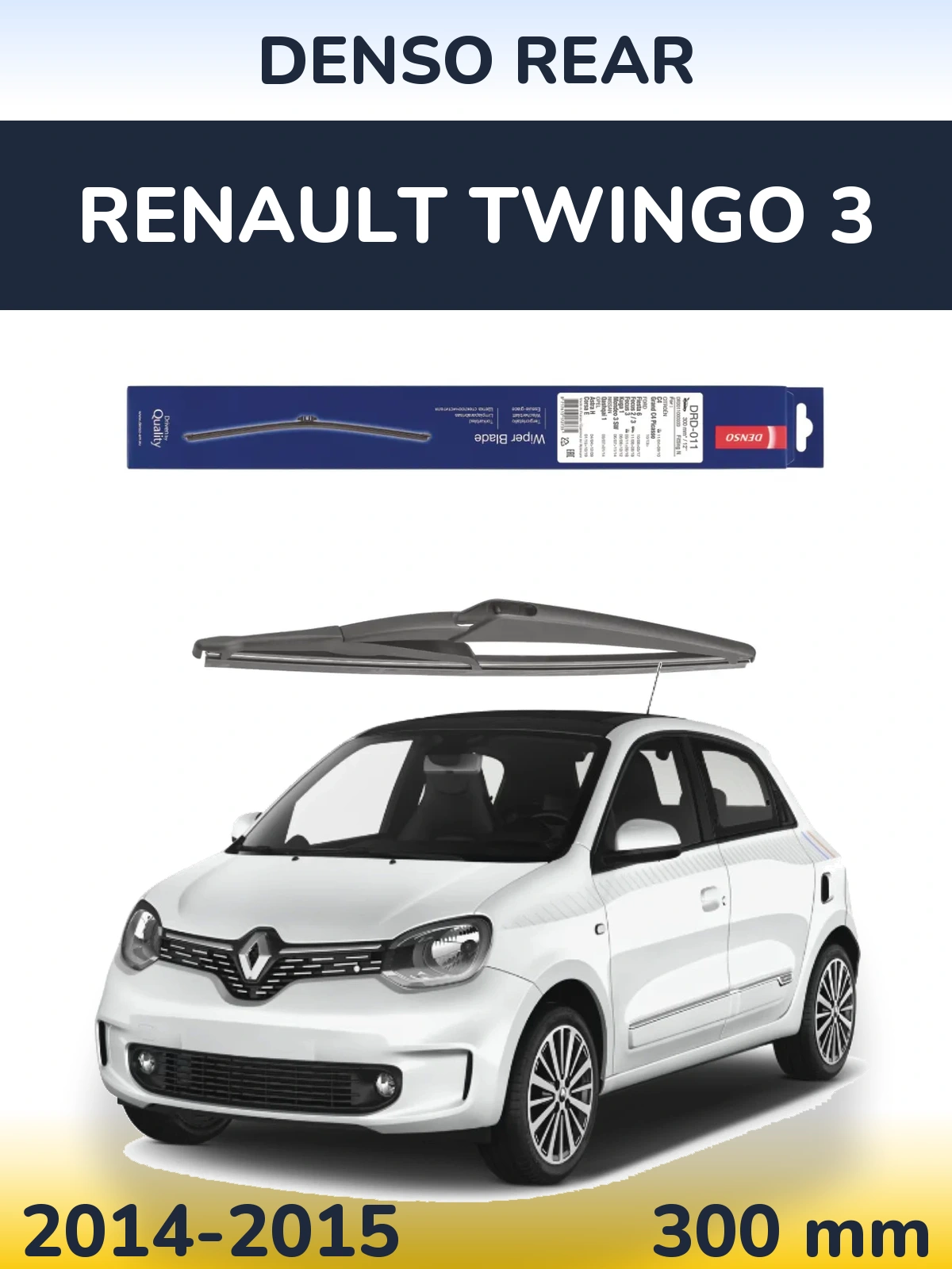Rear wiper blade Denso Rear 300 мм for Renault Twingo 3 2014-2015