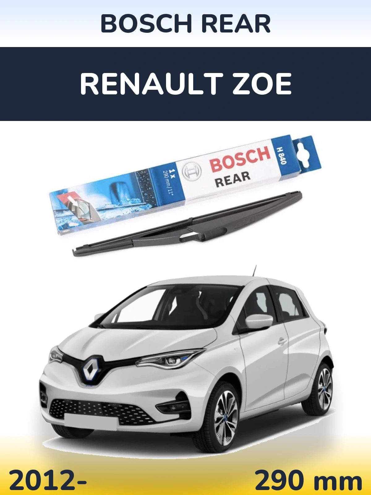 Tylna wycieraczka BOSCH Rear 290 mm do Renault Zoe 2012-2026