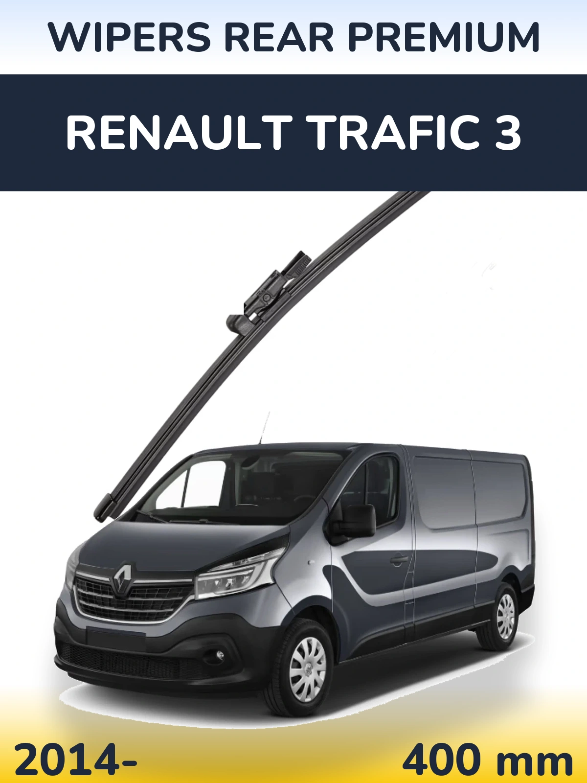 Rear wiper blade WIPERS REAR PREMIUM 400 mm for Renault Trafic 3 2014-2026