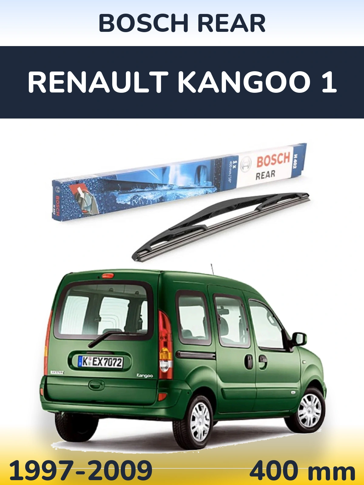 Tylna wycieraczka BOSCH Rear 400 mm do Renault Kangoo 1 1997-2009