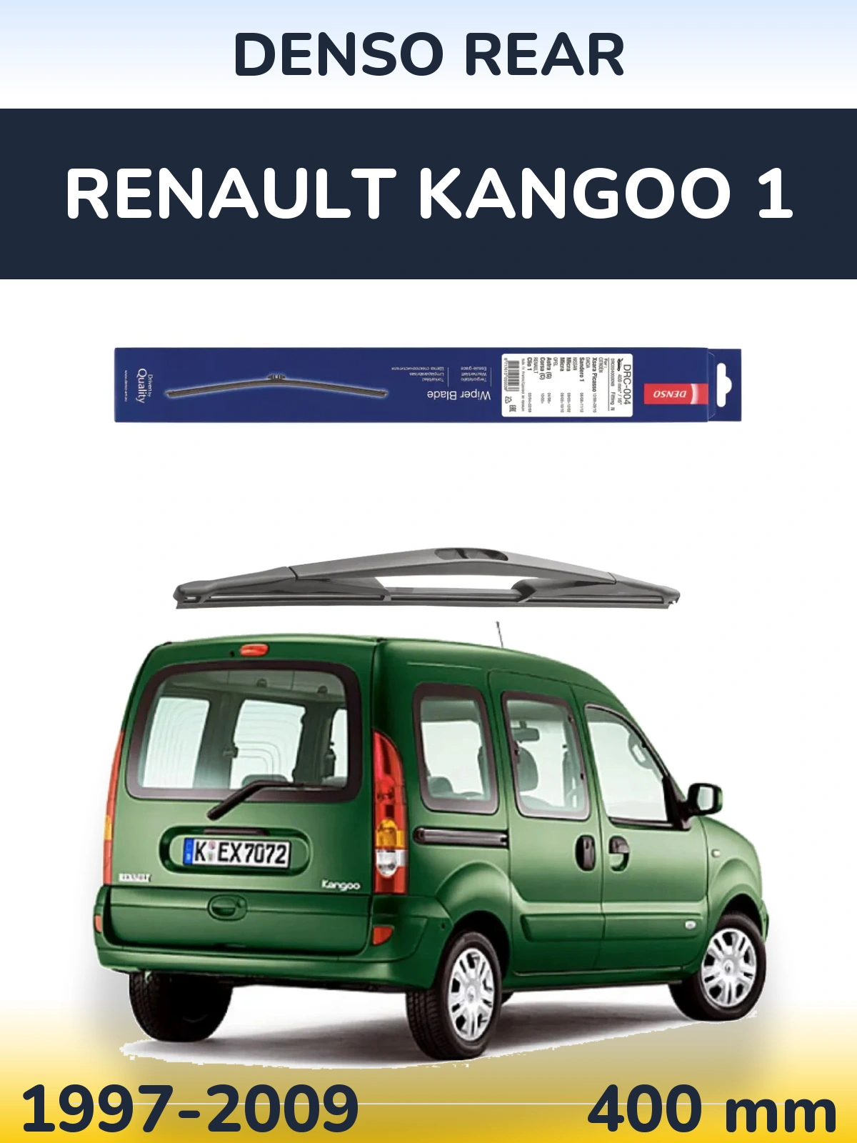 Задня щітка Denso Rear 400 мм для Renault Kangoo 1 1997-2009