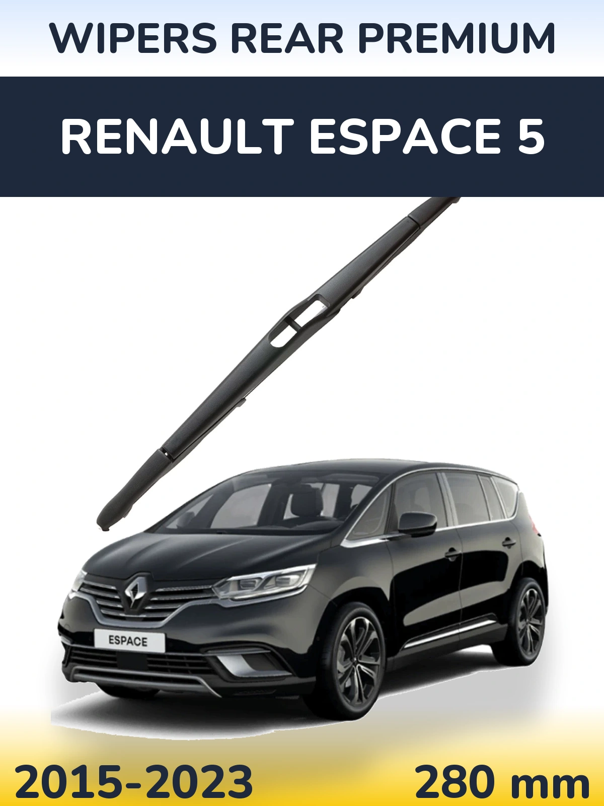 Tylna wycieraczka WIPERS REAR PREMIUM 280 mm do Renault Espace 5 2015-2023