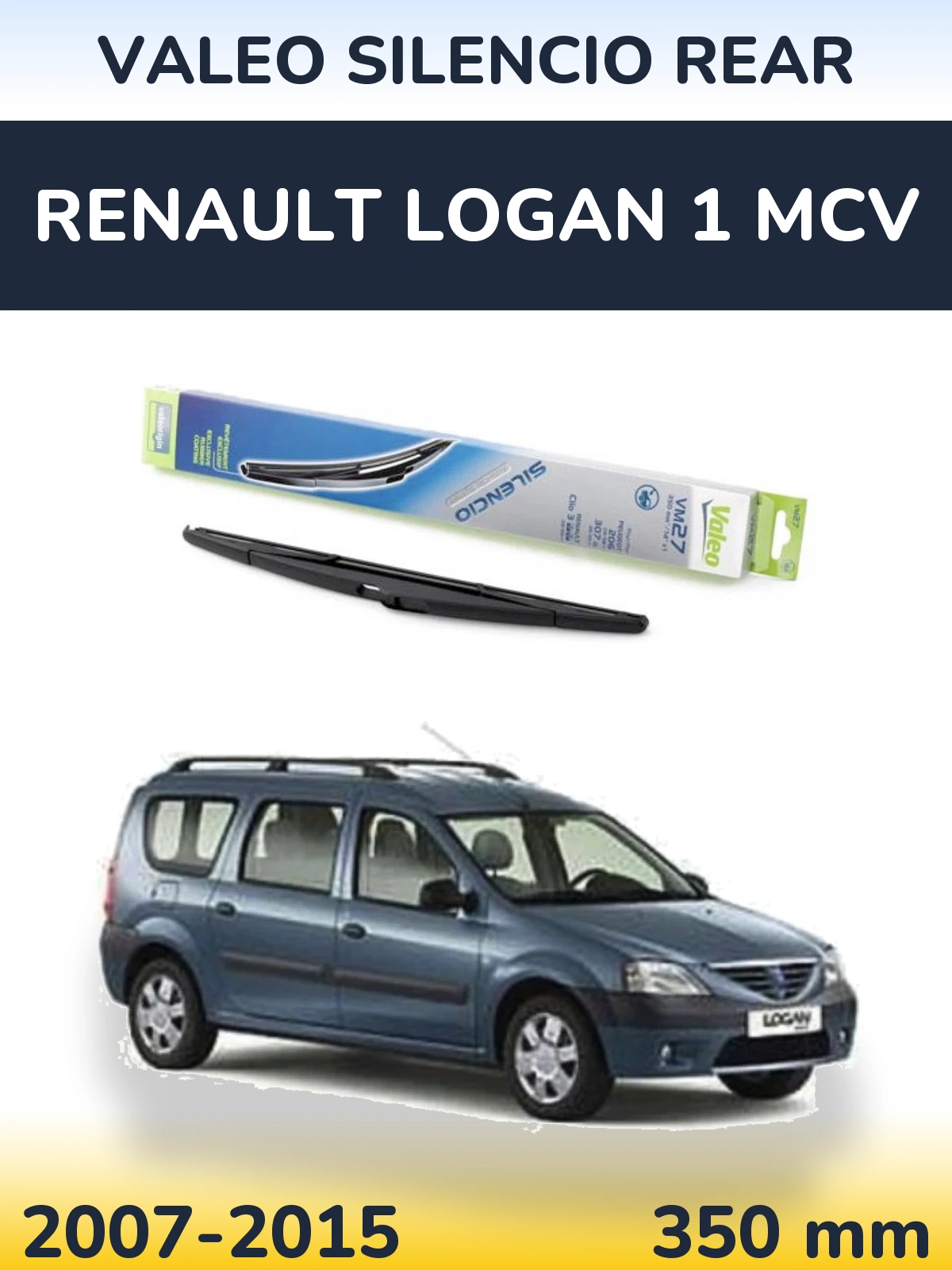 Tylna wycieraczka Valeo Silencio Rear 350 mm do Renault Logan 1 MCV 2007-2015