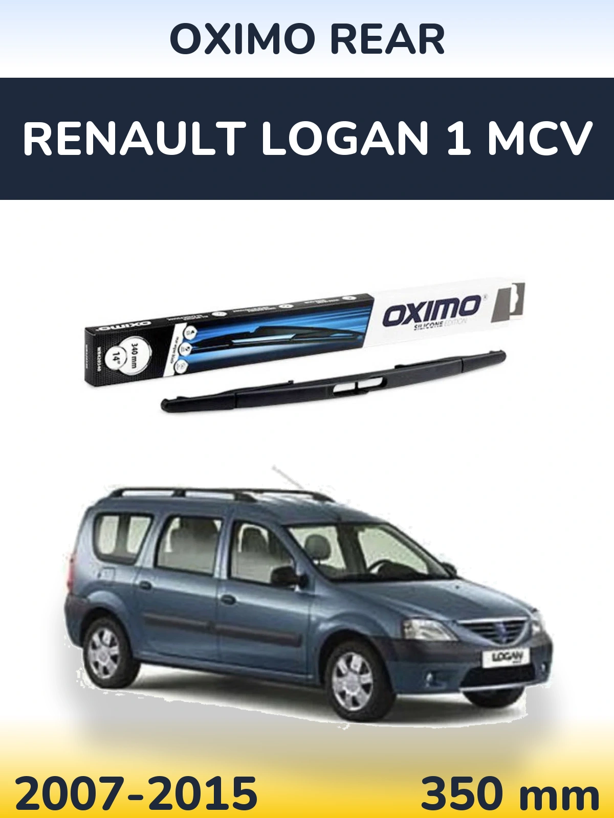 Rear wiper blade Oximo Rear 350 мм for Renault Logan 1 MCV 2007-2015