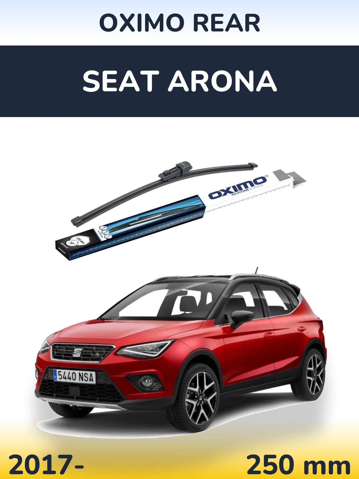 Задний дворник Oximo Rear 250 мм для SEAT Arona 2017-2026