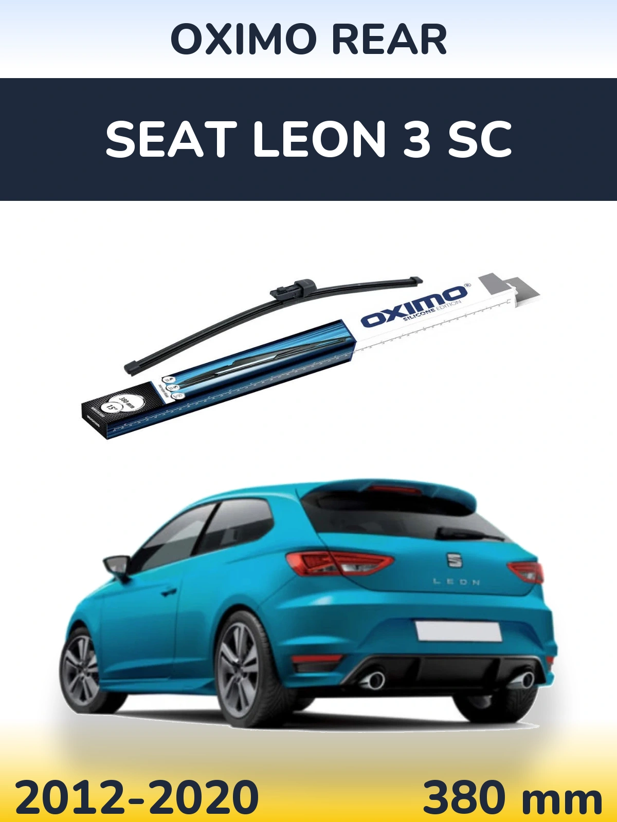 Rear wiper blade Oximo Rear 380 мм for SEAT Leon 3 SC 2012-2020