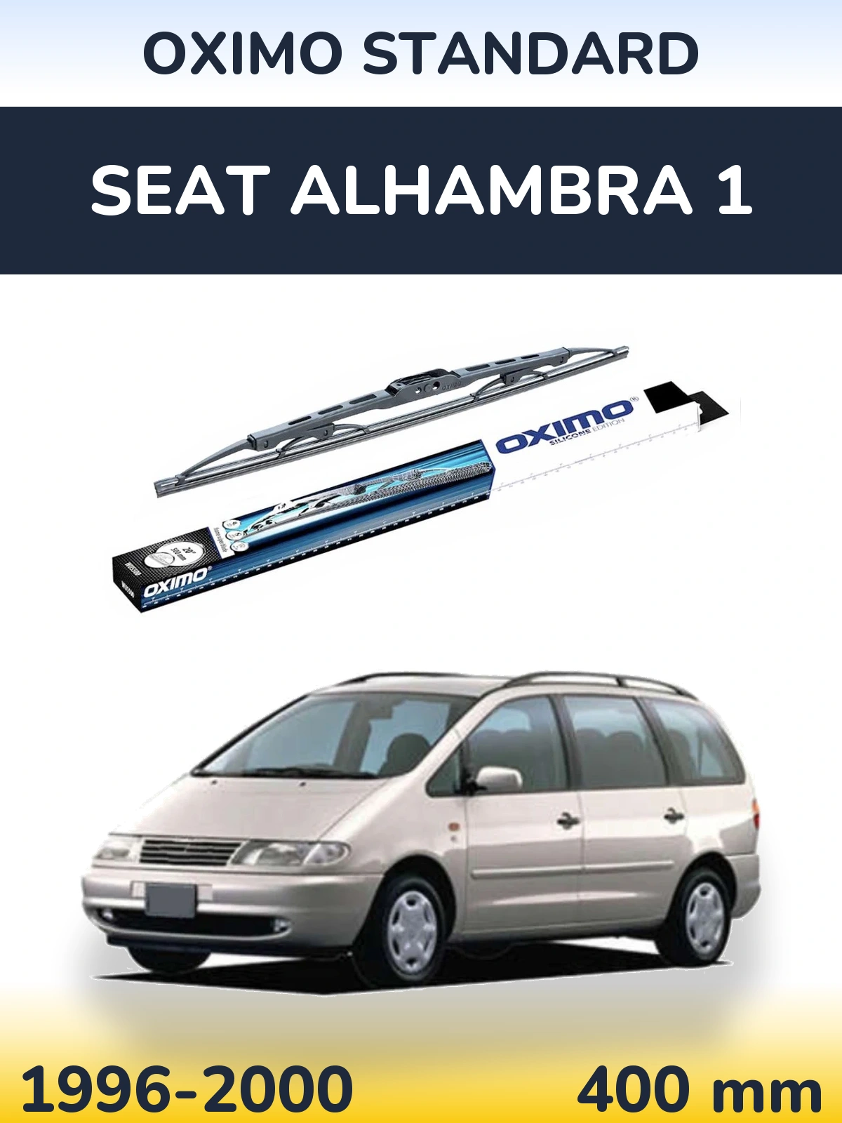 Tylna wycieraczka Oximo Standard 400 mm do SEAT Alhambra 1 1996-2000