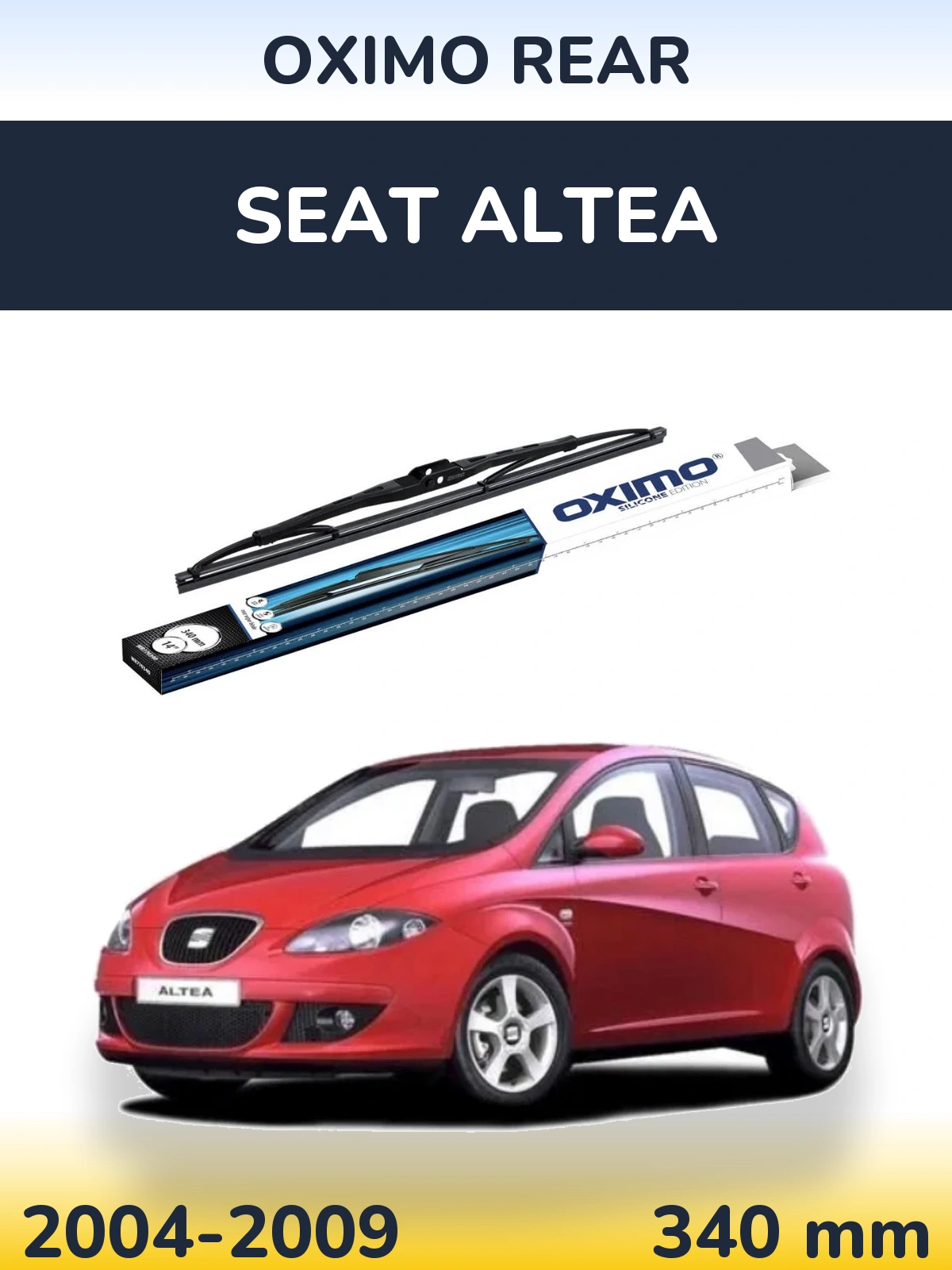 Rear wiper blade Oximo Rear 340 мм for SEAT Altea 2004-2009