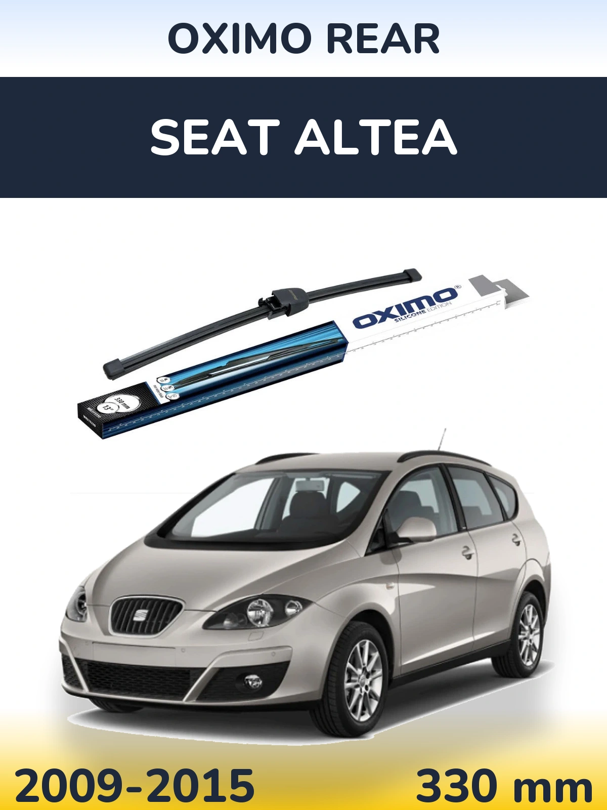 Rear wiper blade Oximo Rear 330 mm for SEAT Altea 2009-2015