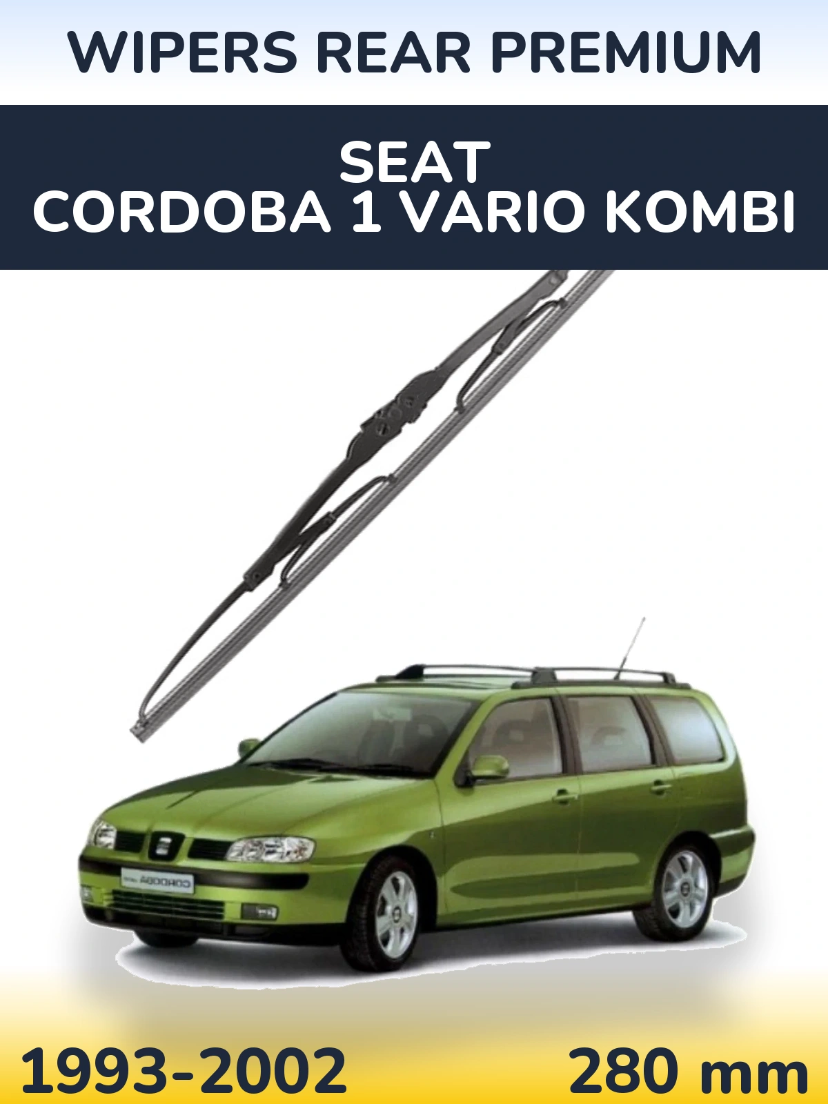 Rear wiper blade WIPERS REAR PREMIUM 280 мм for SEAT Cordoba 1 Vario kombi 1993-2002