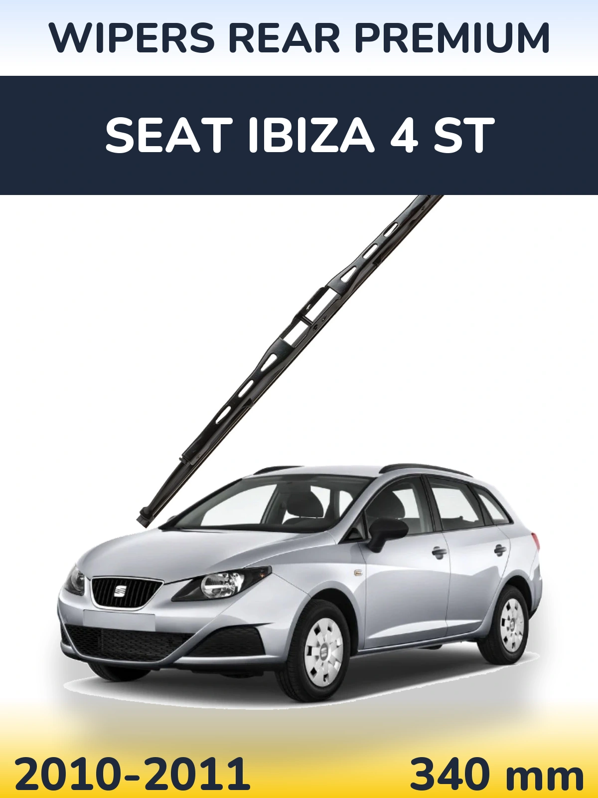 Задний дворник WIPERS REAR PREMIUM 340 мм для SEAT Ibiza 4 ST 2010-2011