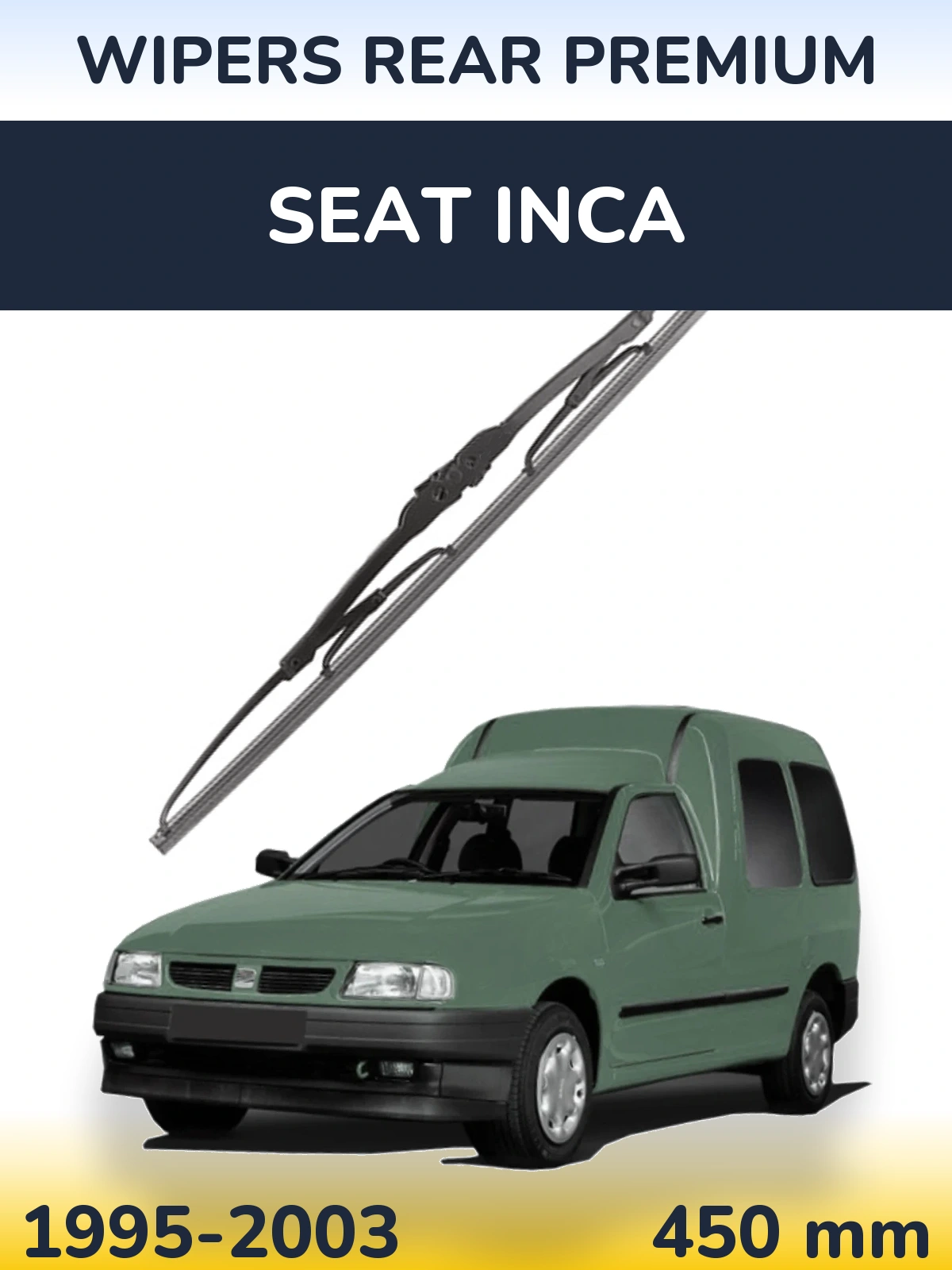 Задня щітка WIPERS REAR PREMIUM 450 мм для SEAT Inca 1995-2003