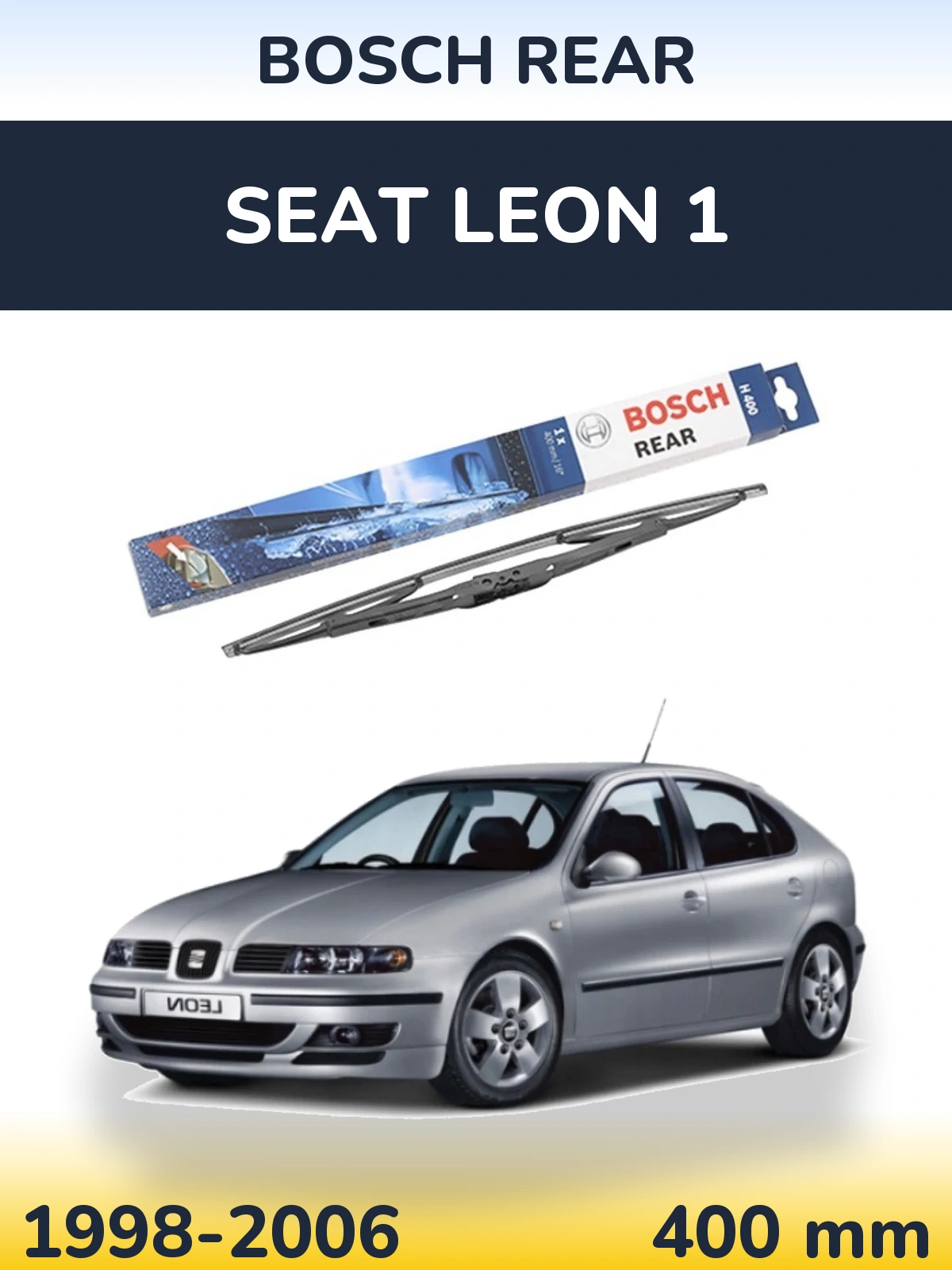 Tylna wycieraczka BOSCH Rear 400 mm do SEAT Leon 1 1998-2006