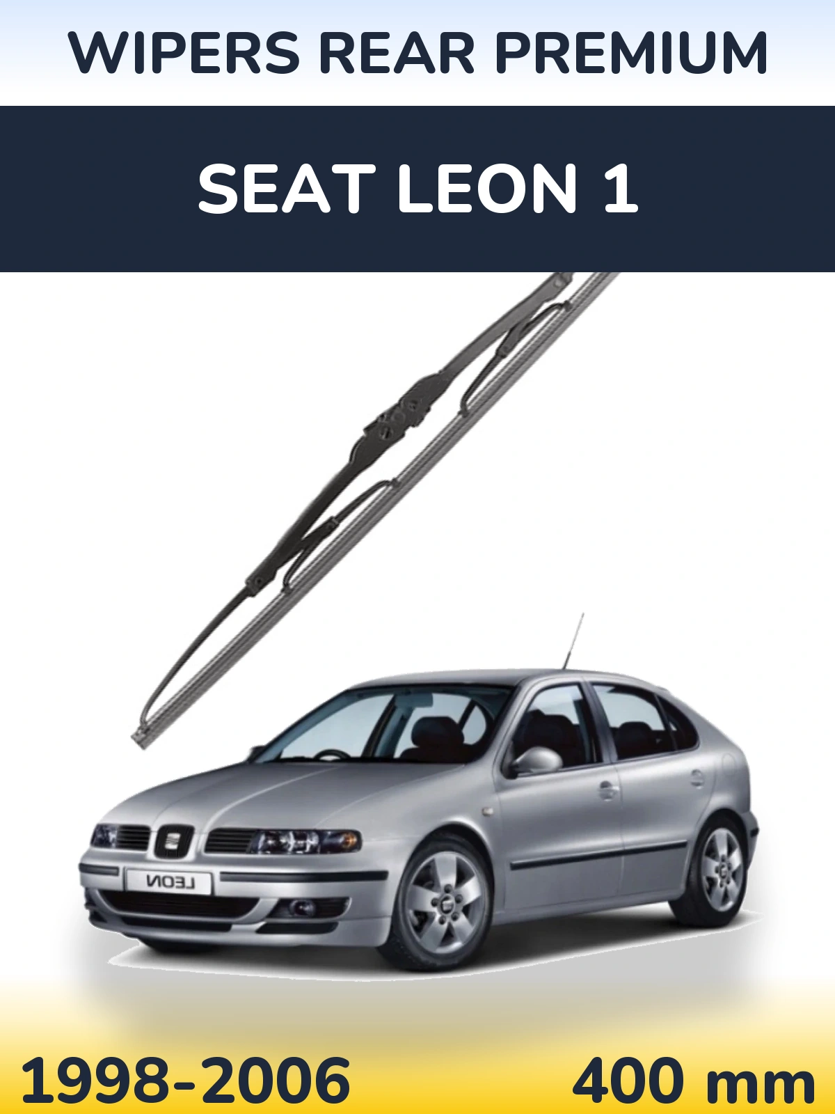 Rear wiper blade WIPERS REAR PREMIUM 400 мм for SEAT Leon 1 1998-2006