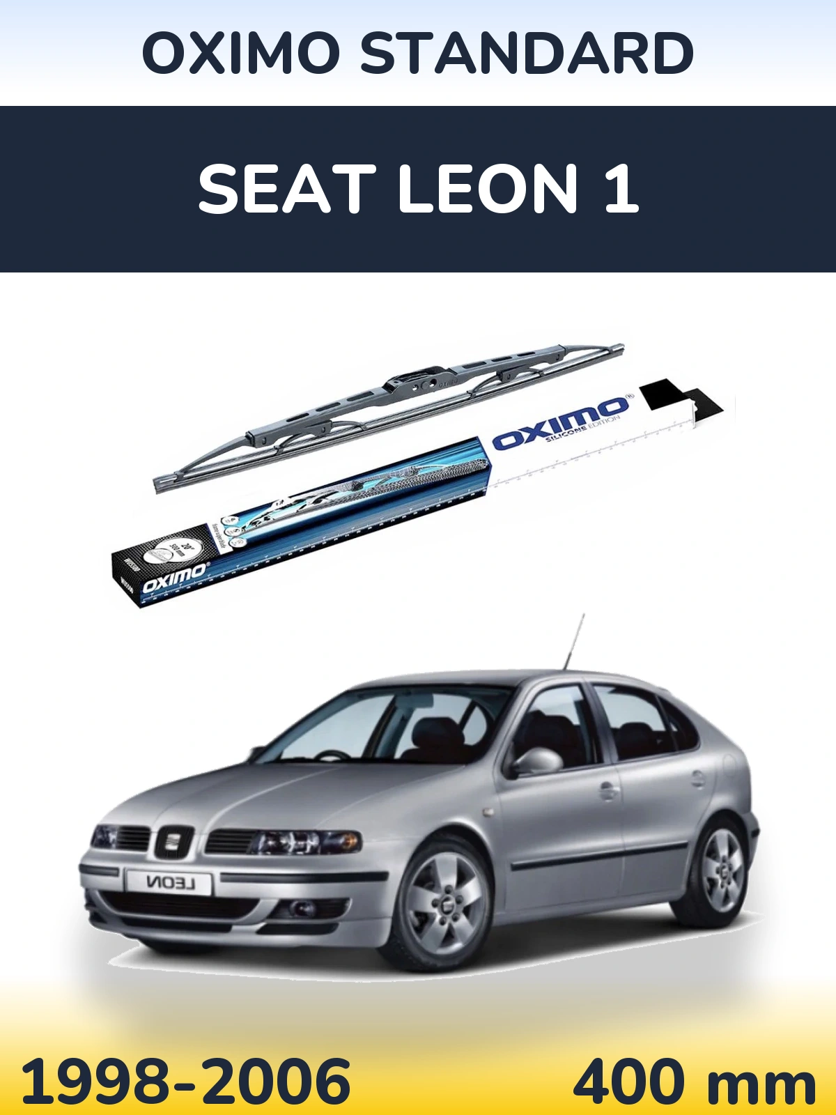 Rear wiper blade Oximo Standard 400 мм for SEAT Leon 1 1998-2006