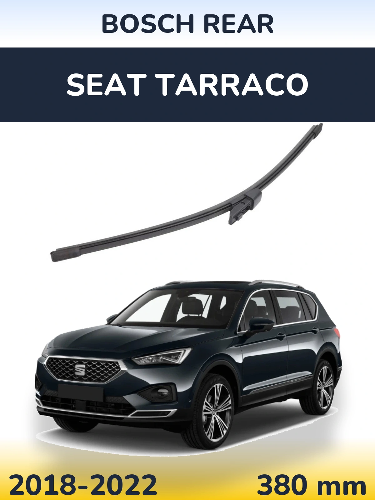 Tylna wycieraczka BOSCH Rear 380 mm do SEAT Tarraco 2018-2022
