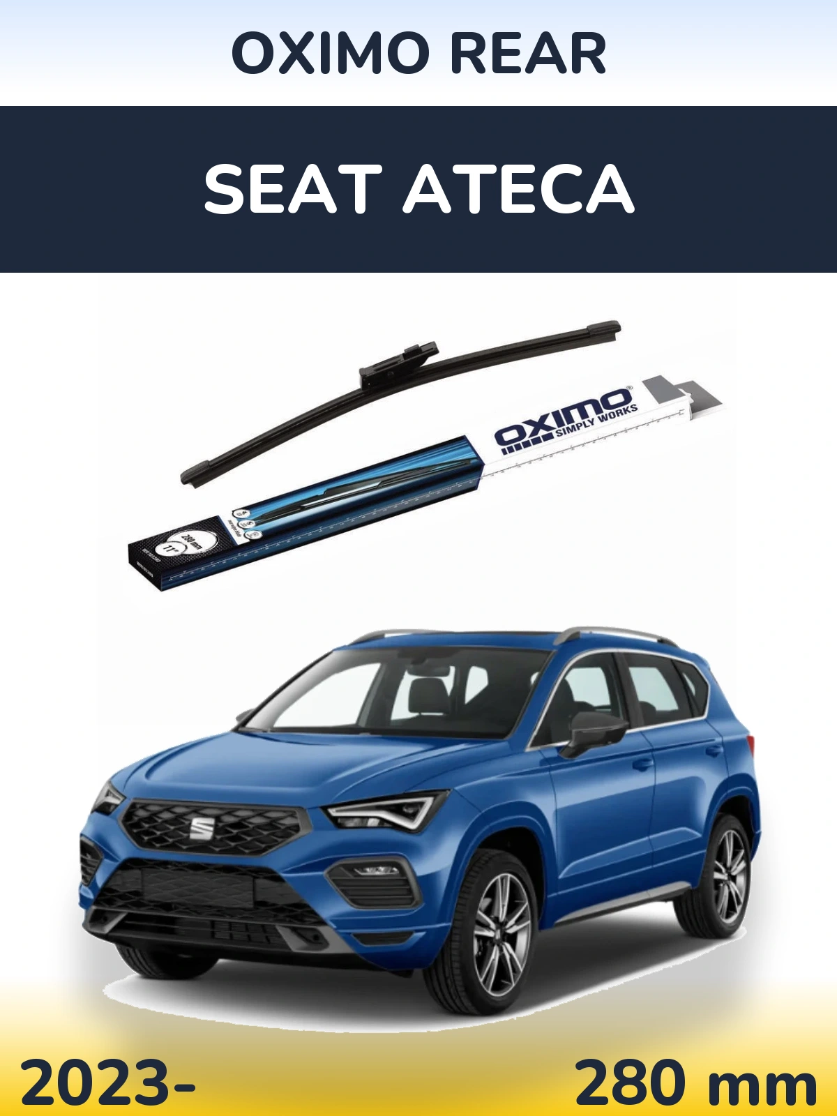 Задний дворник Oximo Rear 280 мм для SEAT Ateca 2023-2026