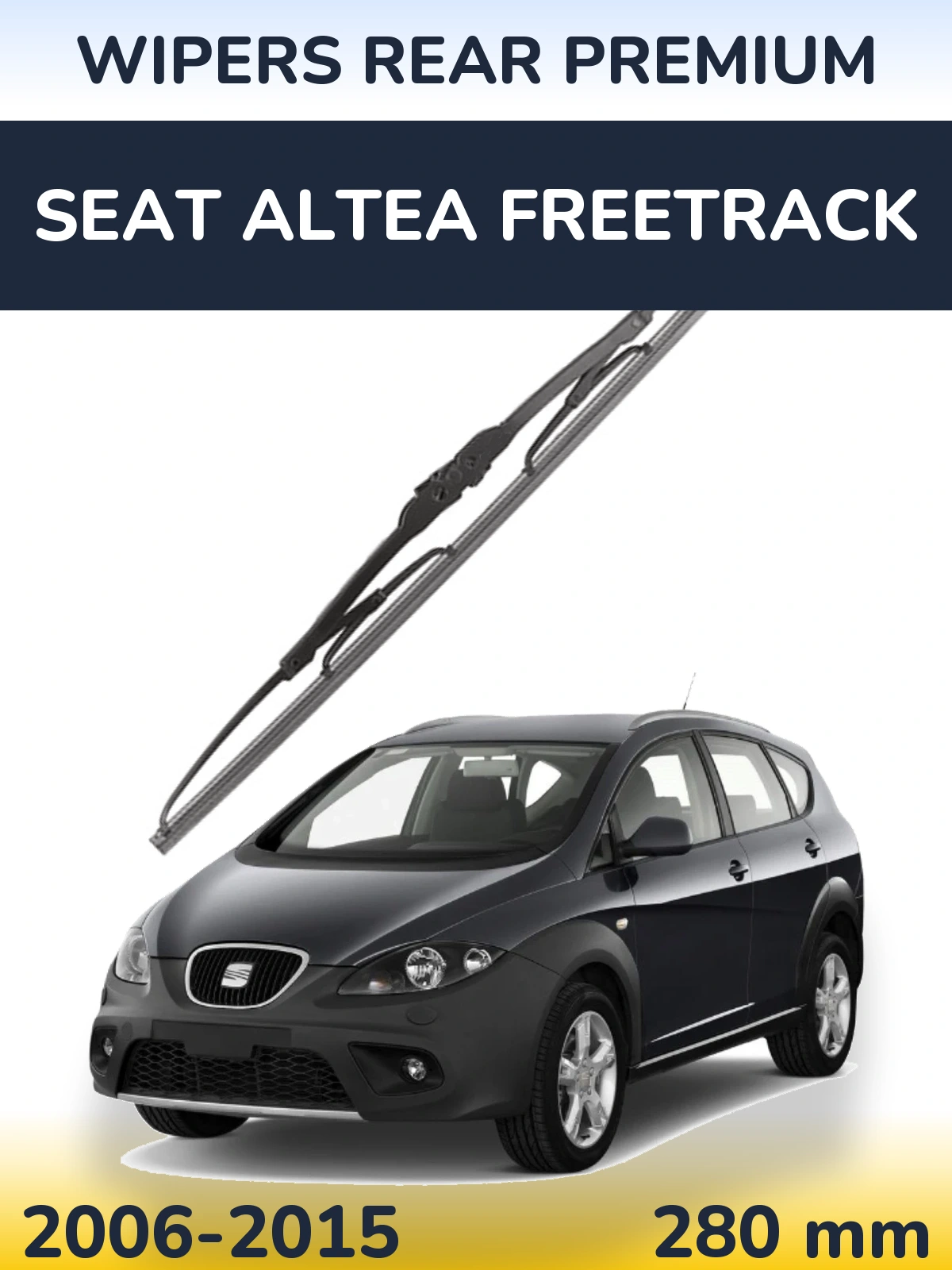 Rear wiper blade WIPERS REAR PREMIUM 280 мм for SEAT Altea Freetrack 2006-2015
