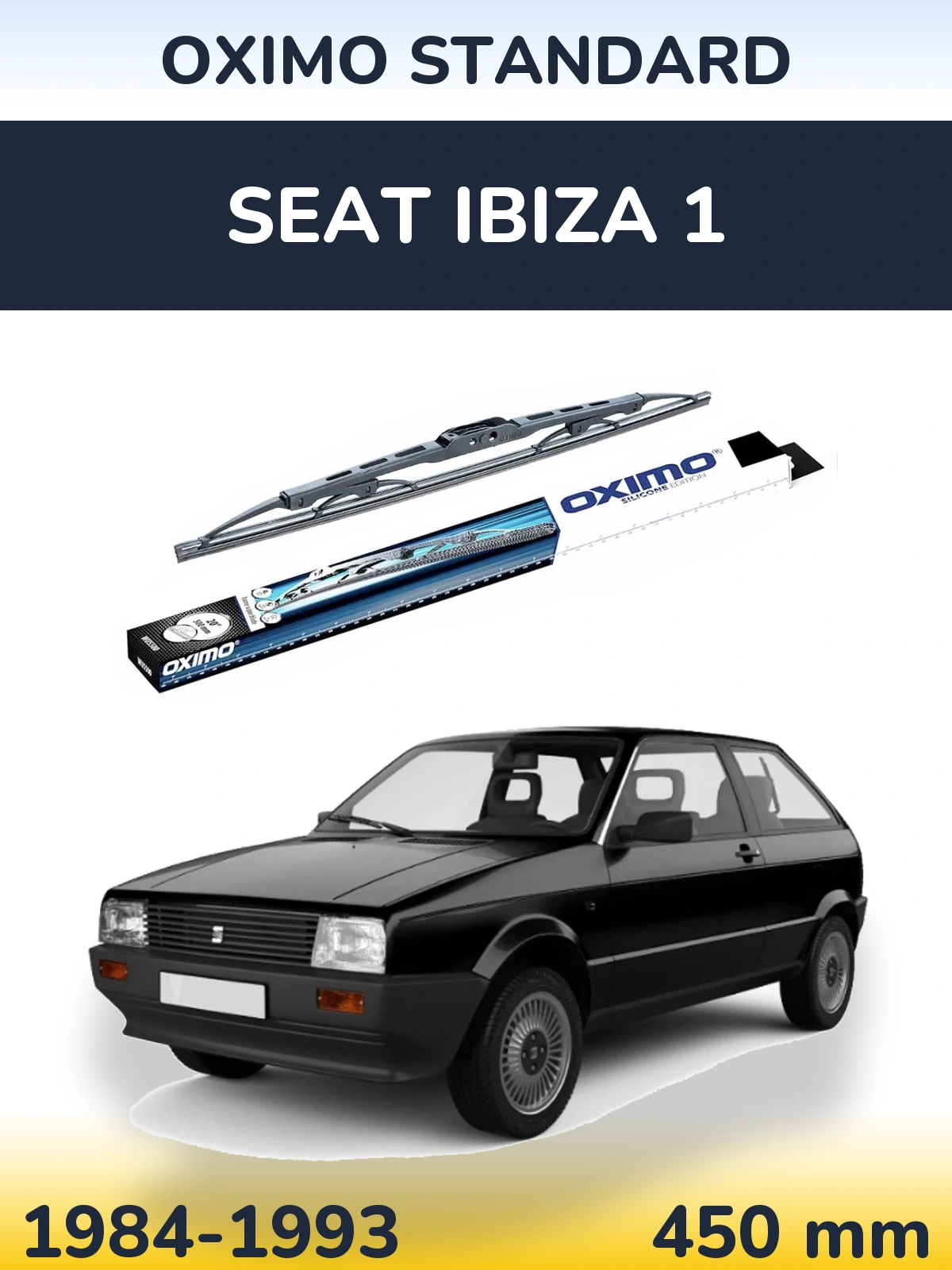 Tylna wycieraczka Oximo Standard 450 mm do SEAT Ibiza 1 1984-1993