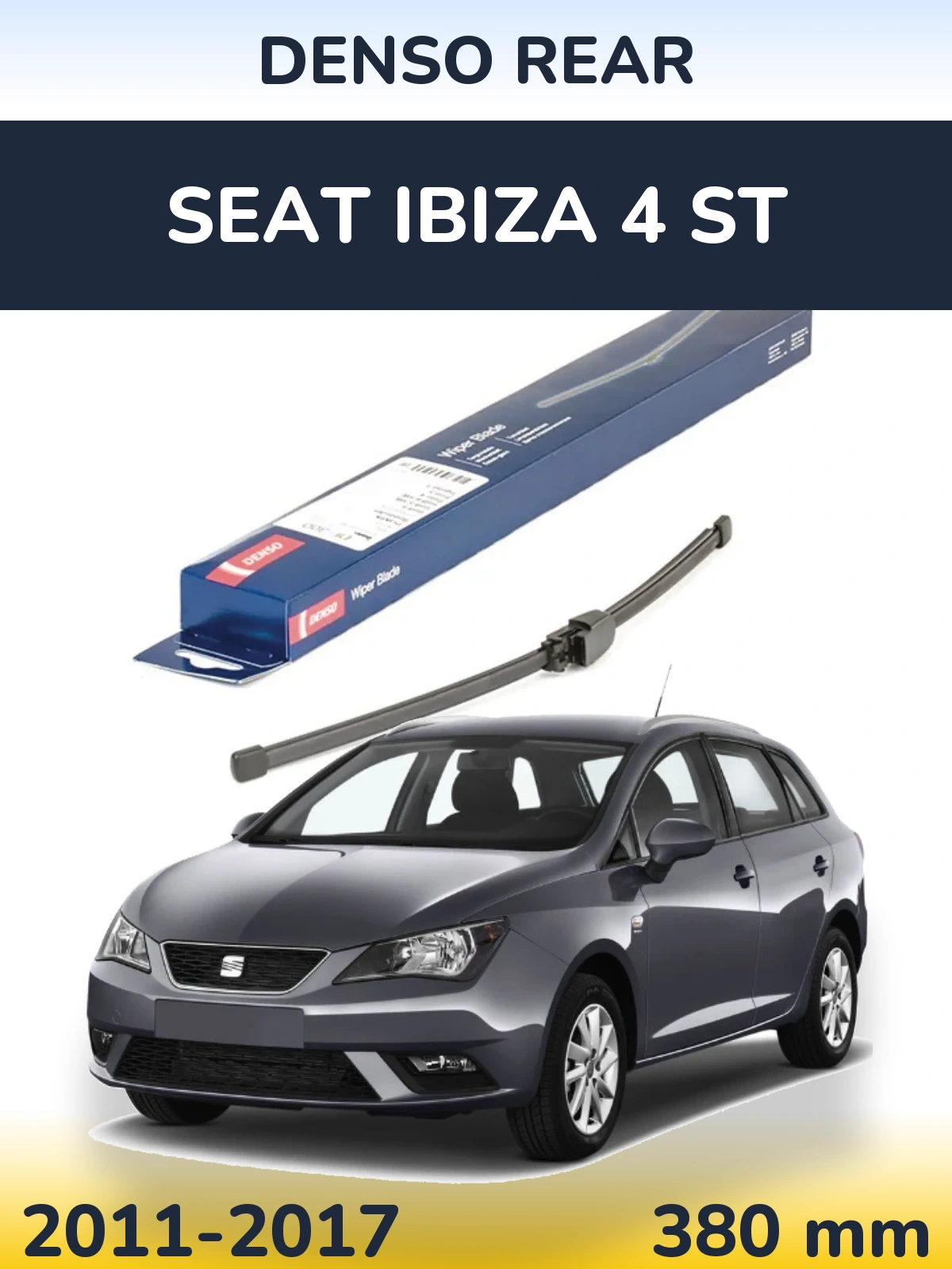 Rear wiper blade Denso Rear 335 мм for SEAT Ibiza 4 ST 2011-2017
